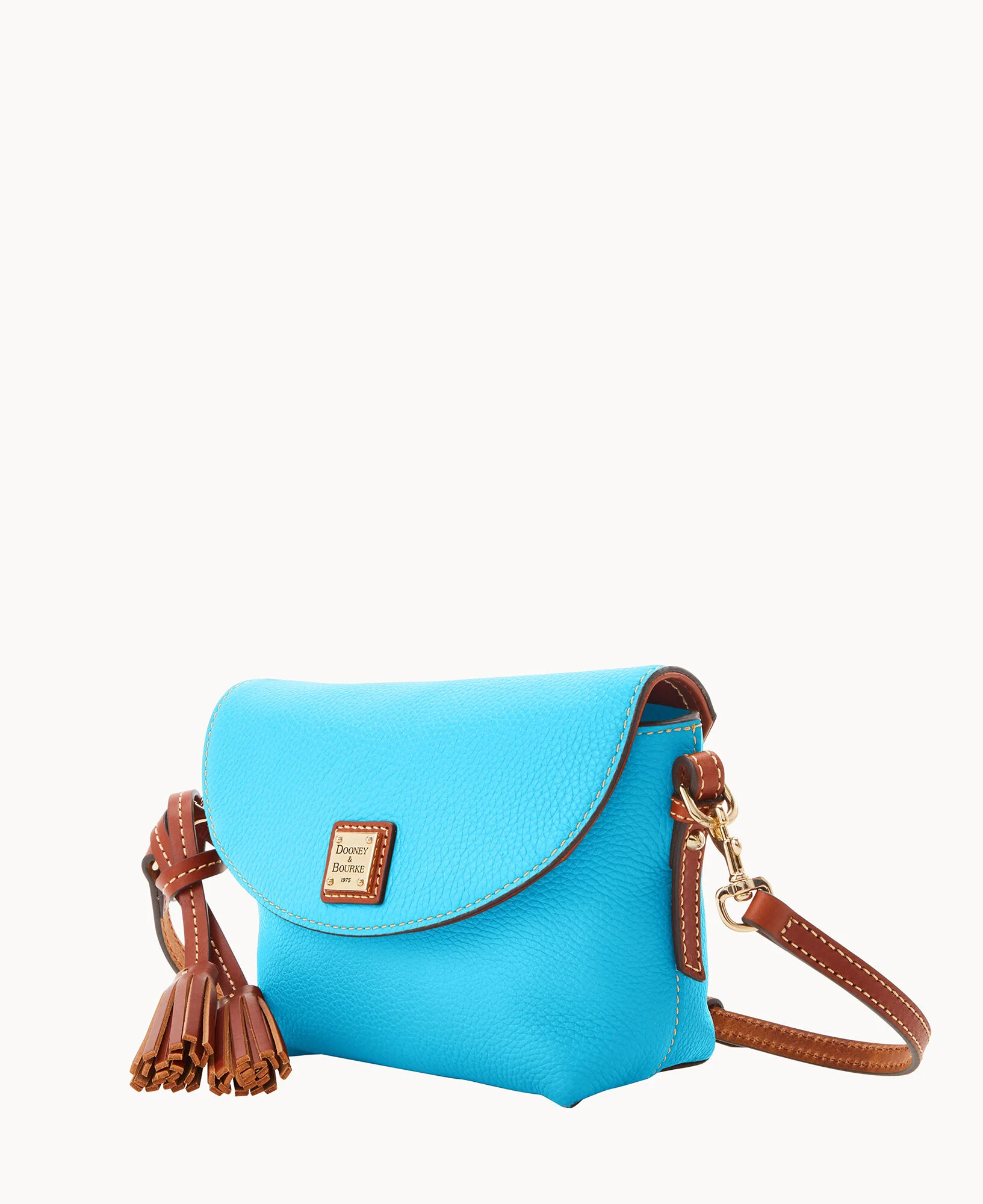 Pebble Grain Crossbody Saddle Bag - Image 82