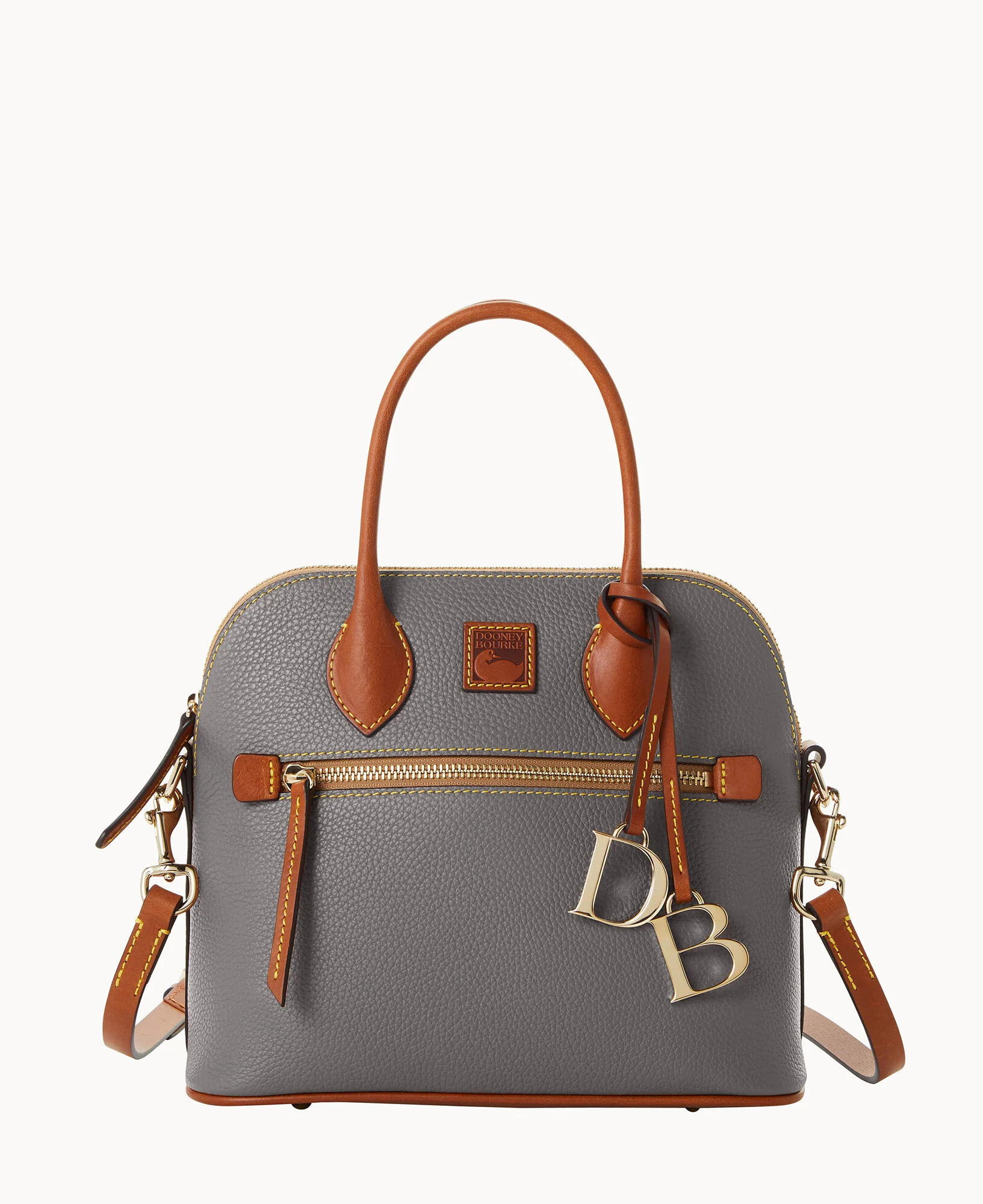 Pebble Grain Domed Satchel - Image 25