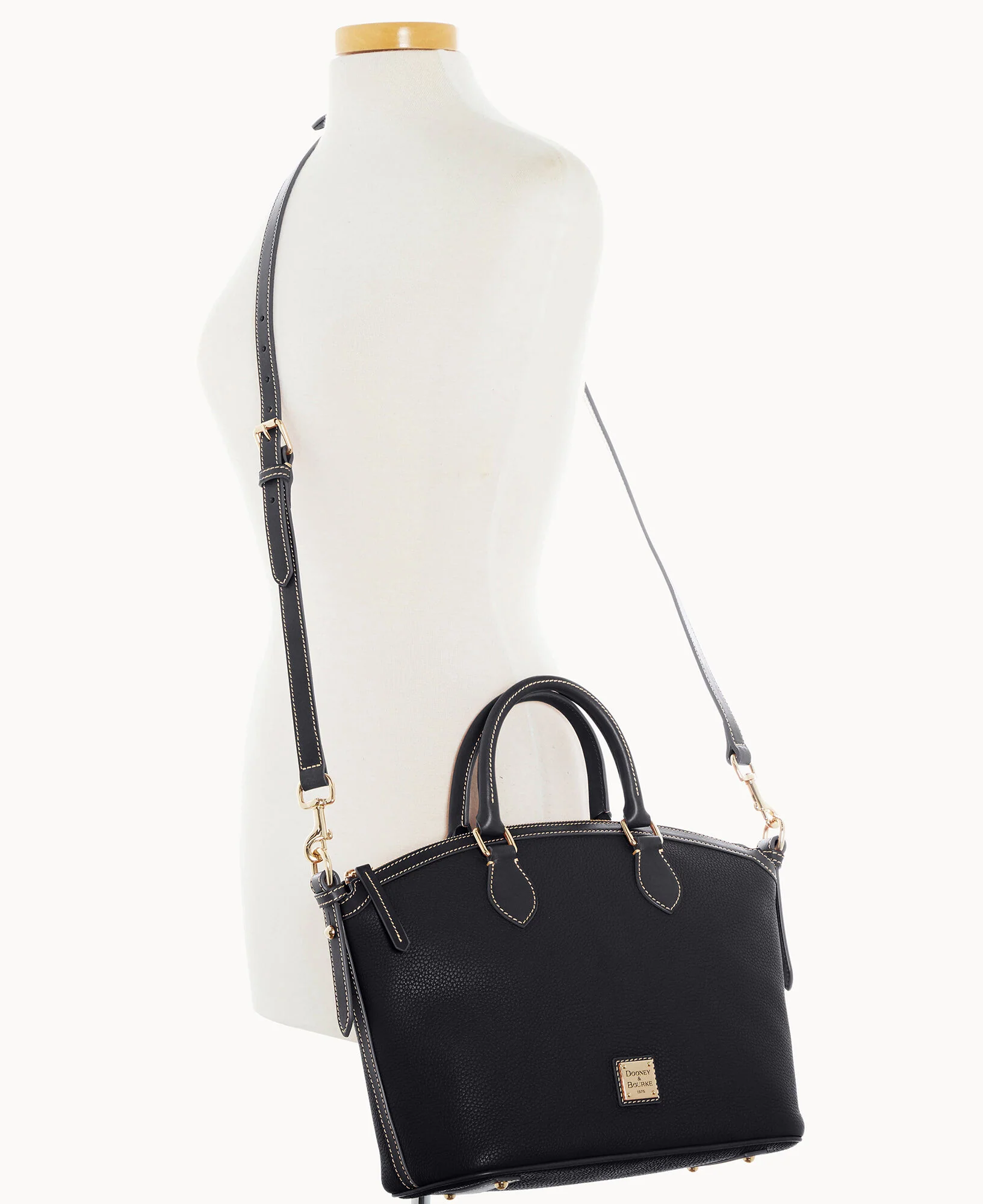 Pebble Grain Domed Satchel - Image 26