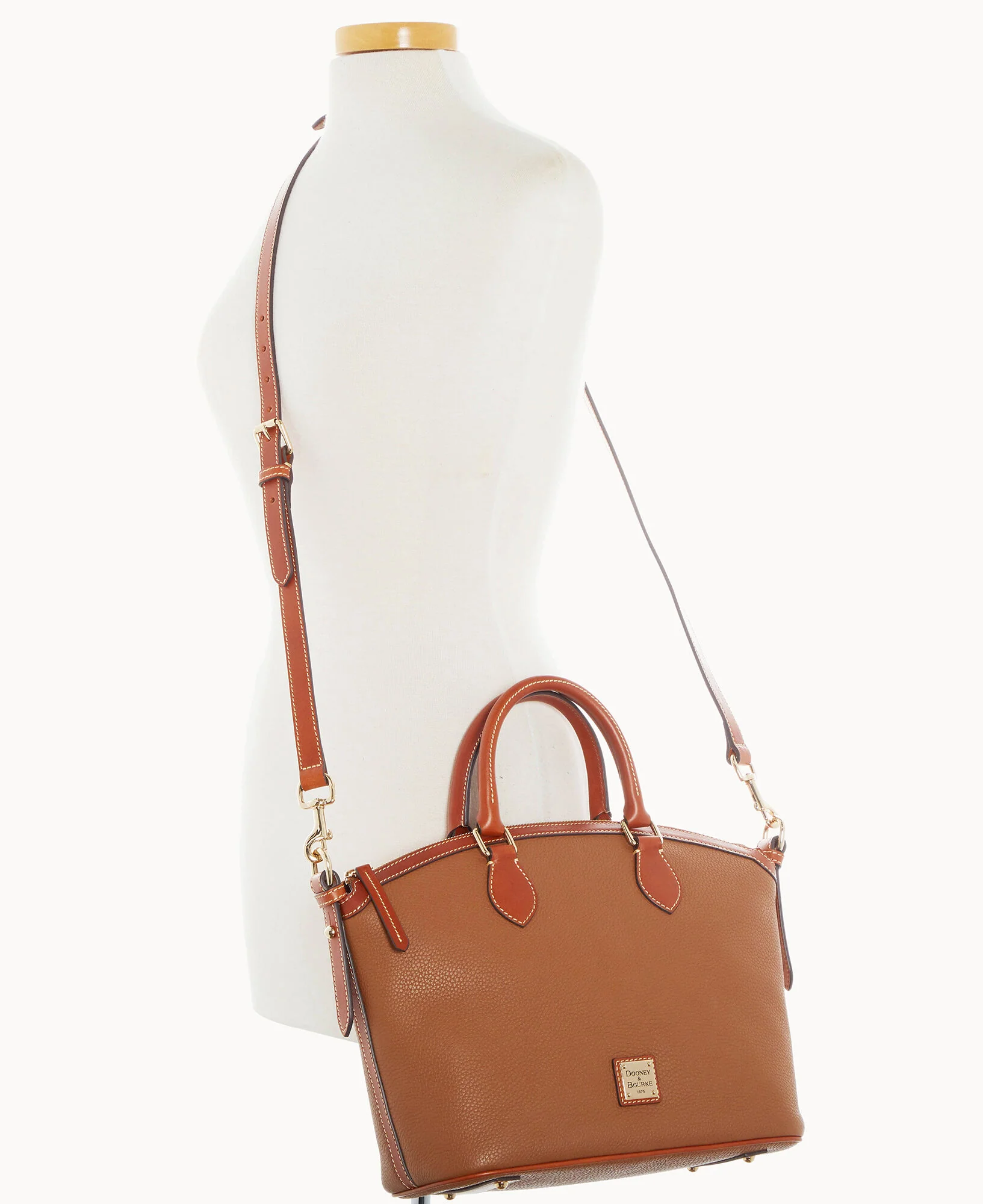 Pebble Grain Domed Satchel - Image 38