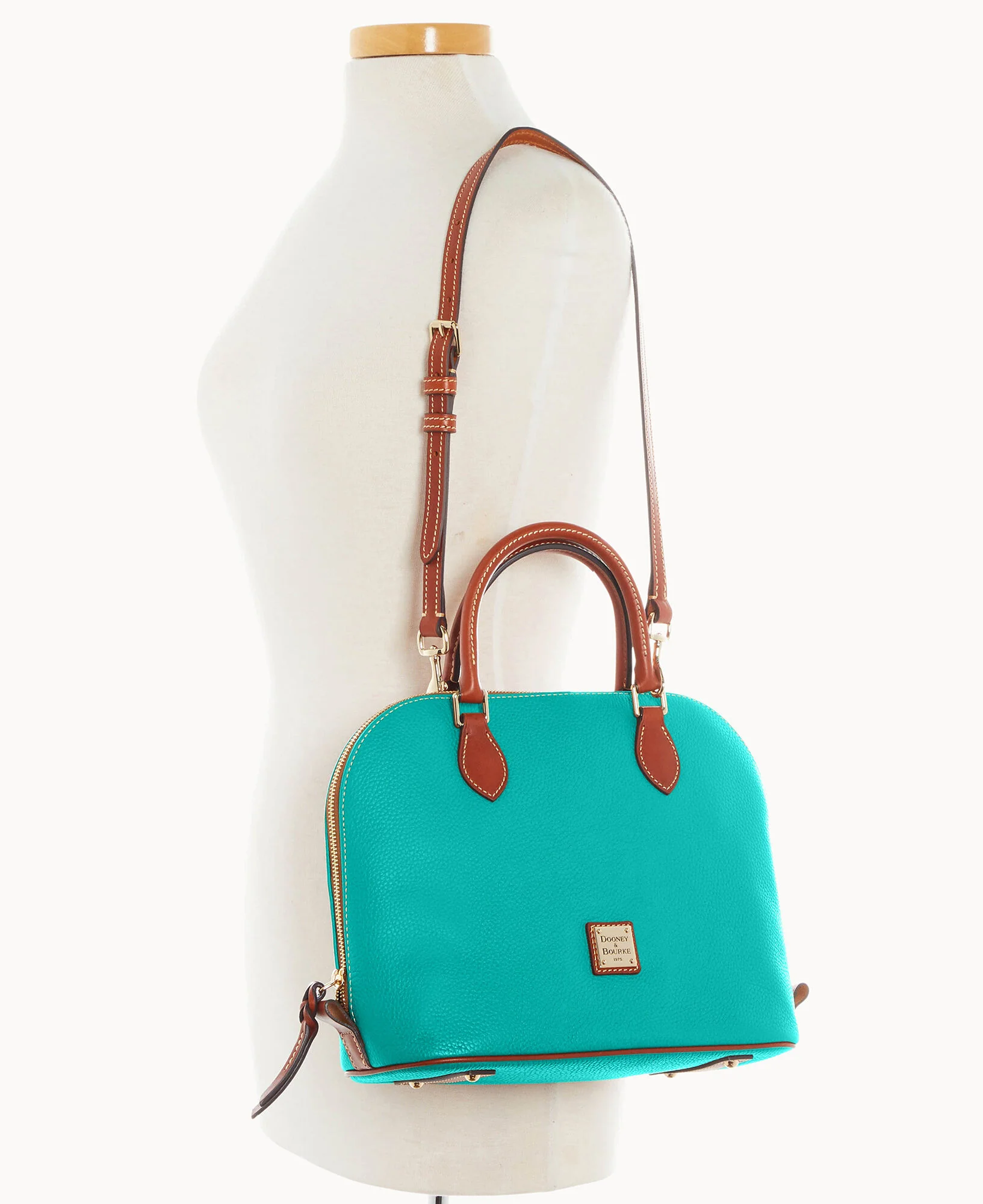 Pebble Grain Domed Satchel - Image 39