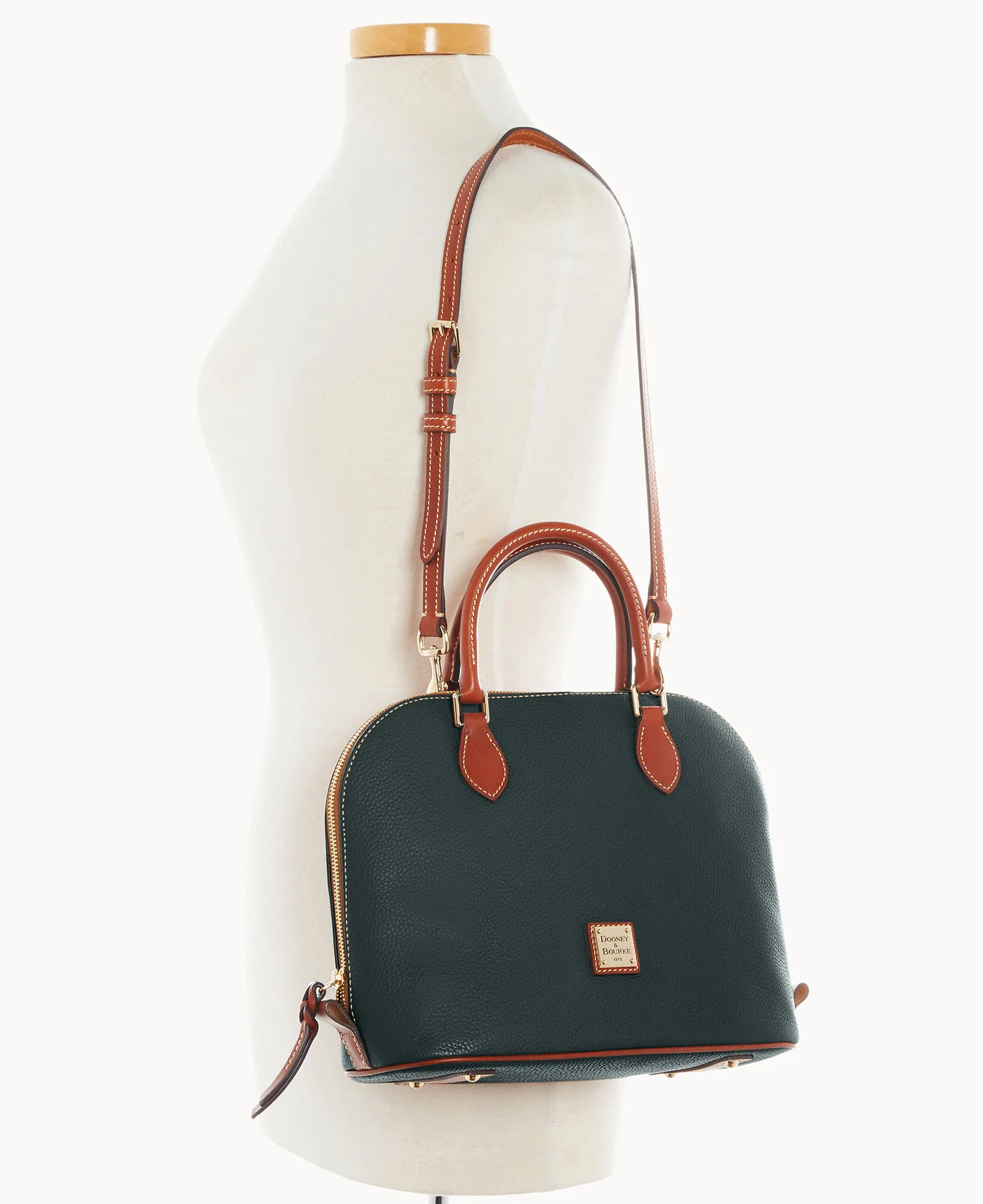 Pebble Grain Domed Satchel - Image 47