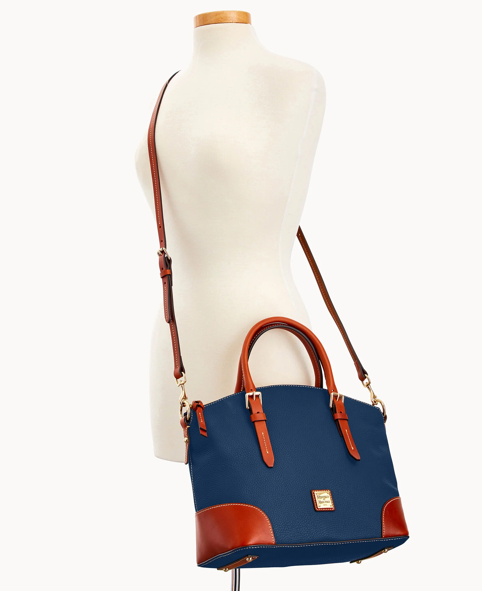 Pebble Grain Domed Satchel - Image 73