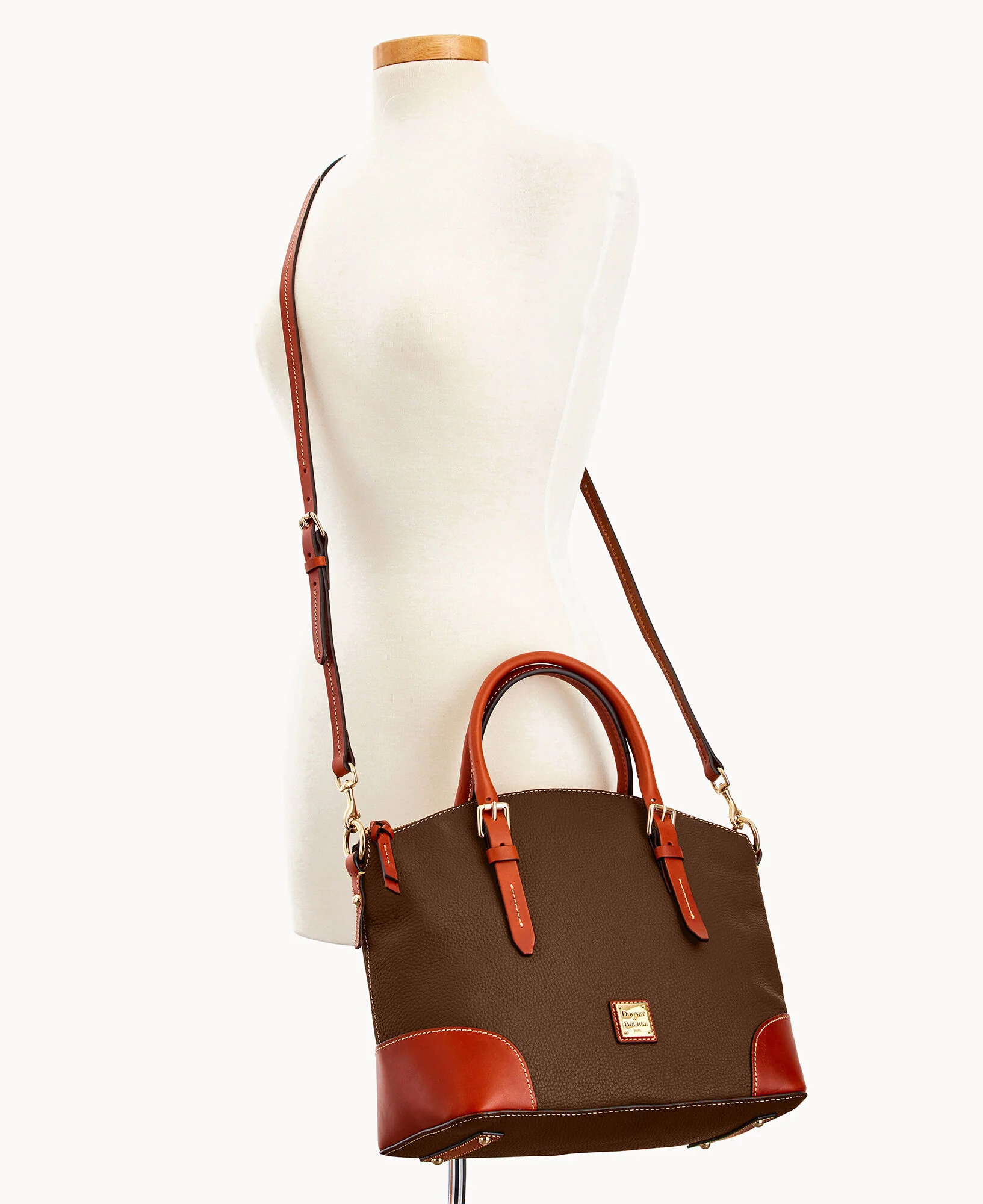 Pebble Grain Domed Satchel - Image 77