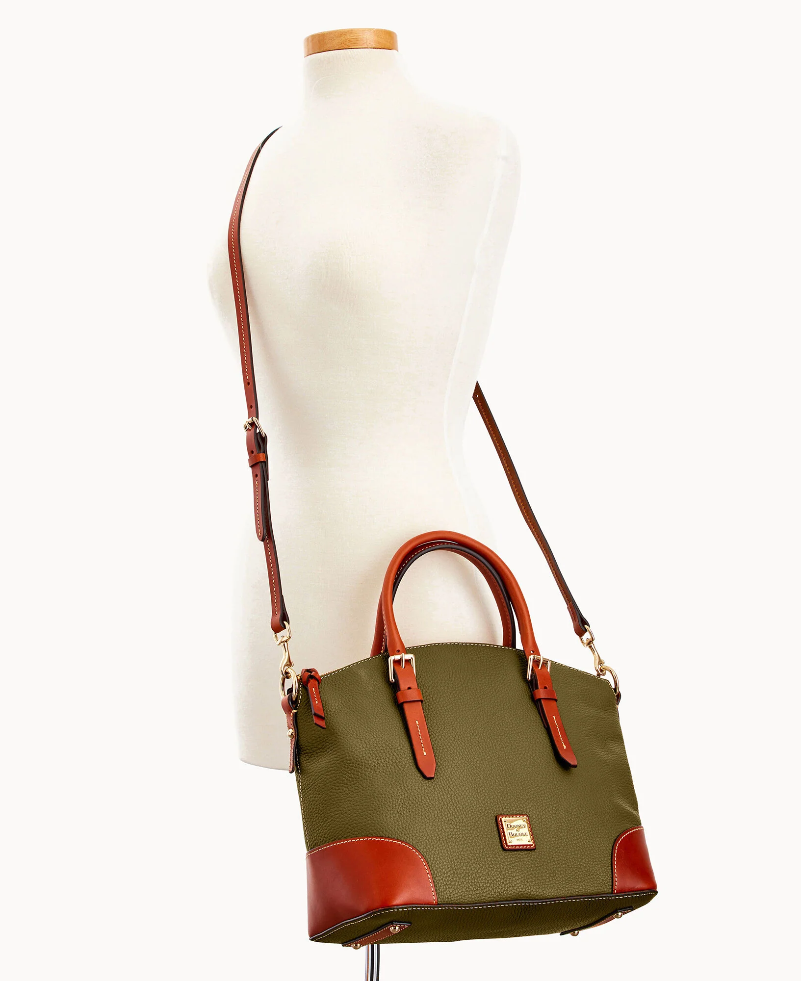 Pebble Grain Domed Satchel - Image 81