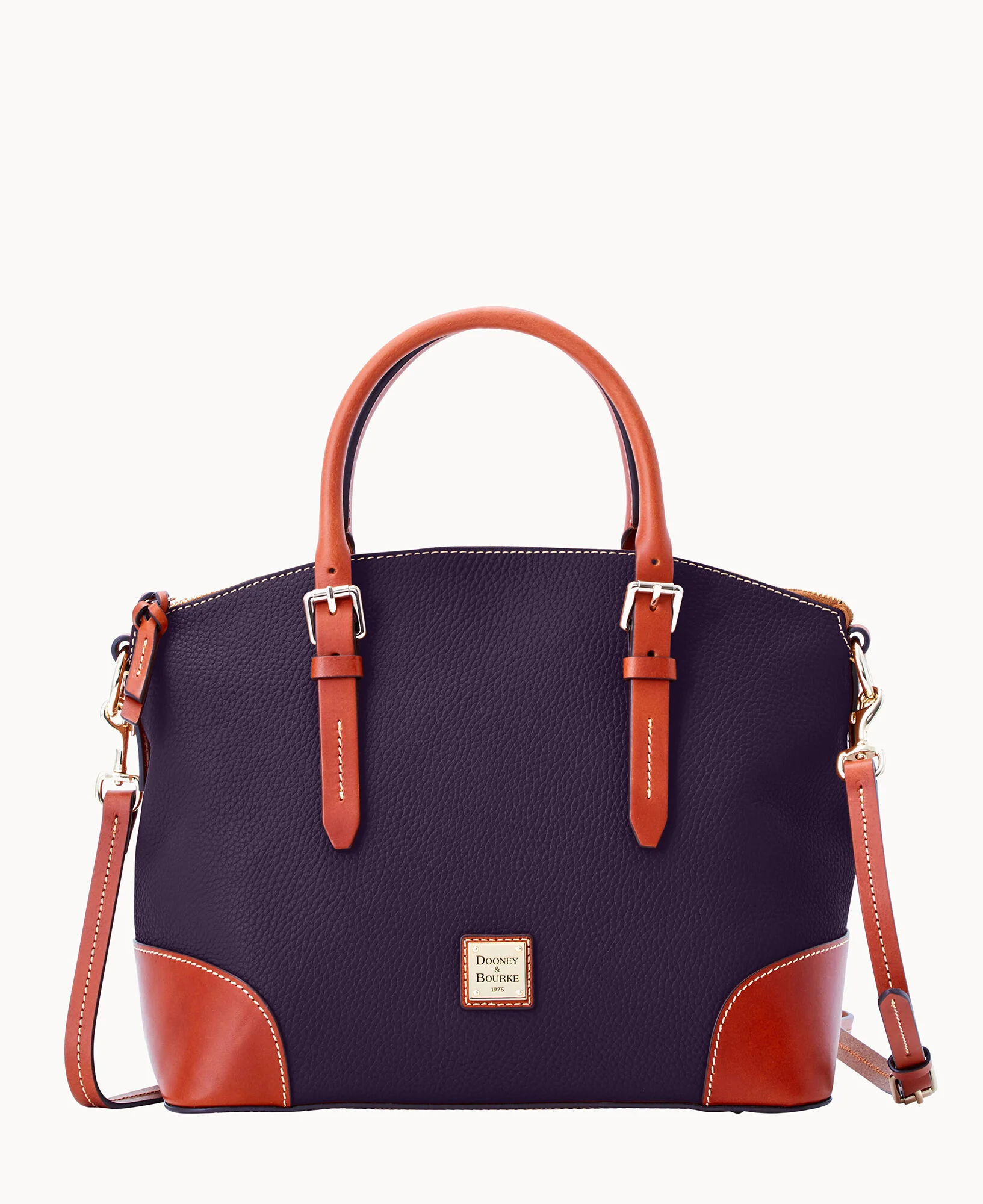 Pebble Grain Domed Satchel - Image 86