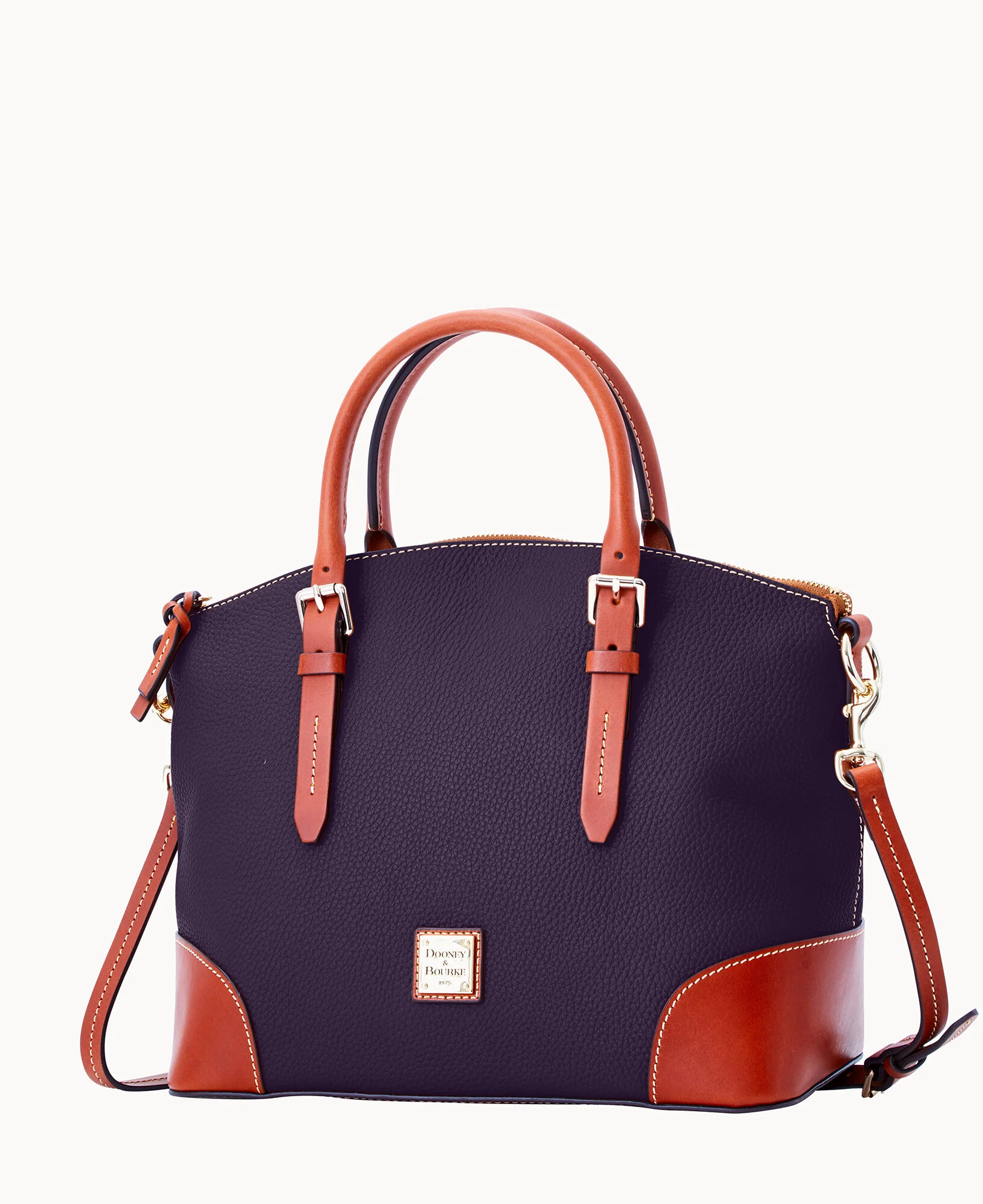 Pebble Grain Domed Satchel - Image 87