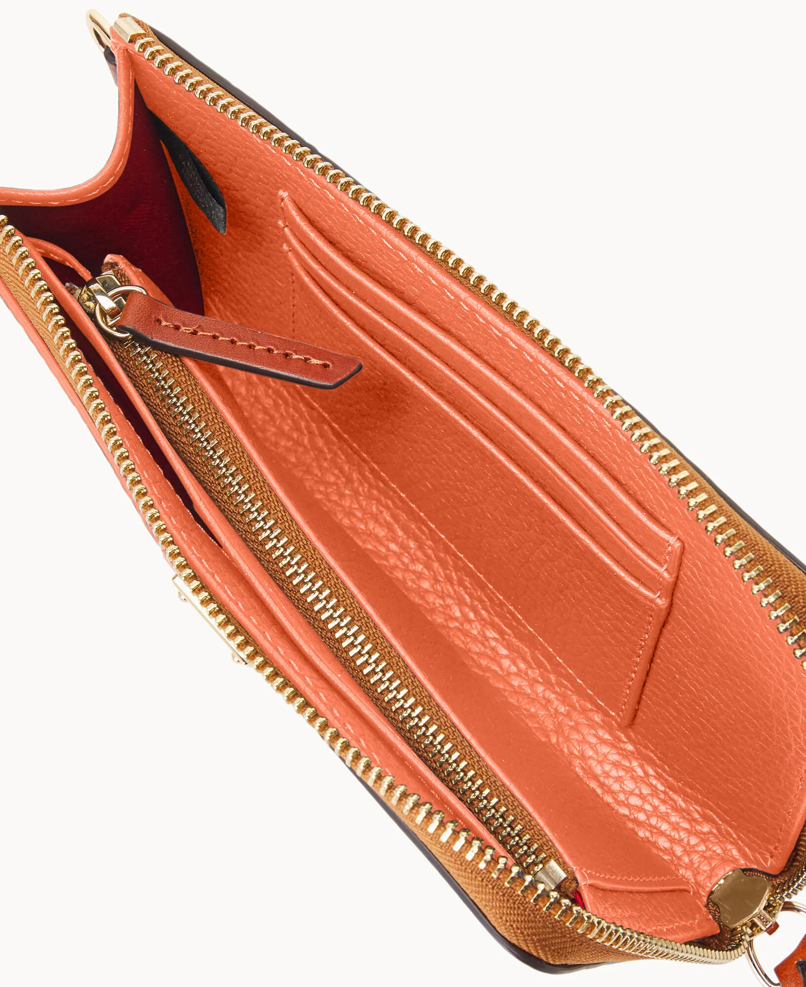 Pebble Grain Folded Zip Wristlet - Image 36