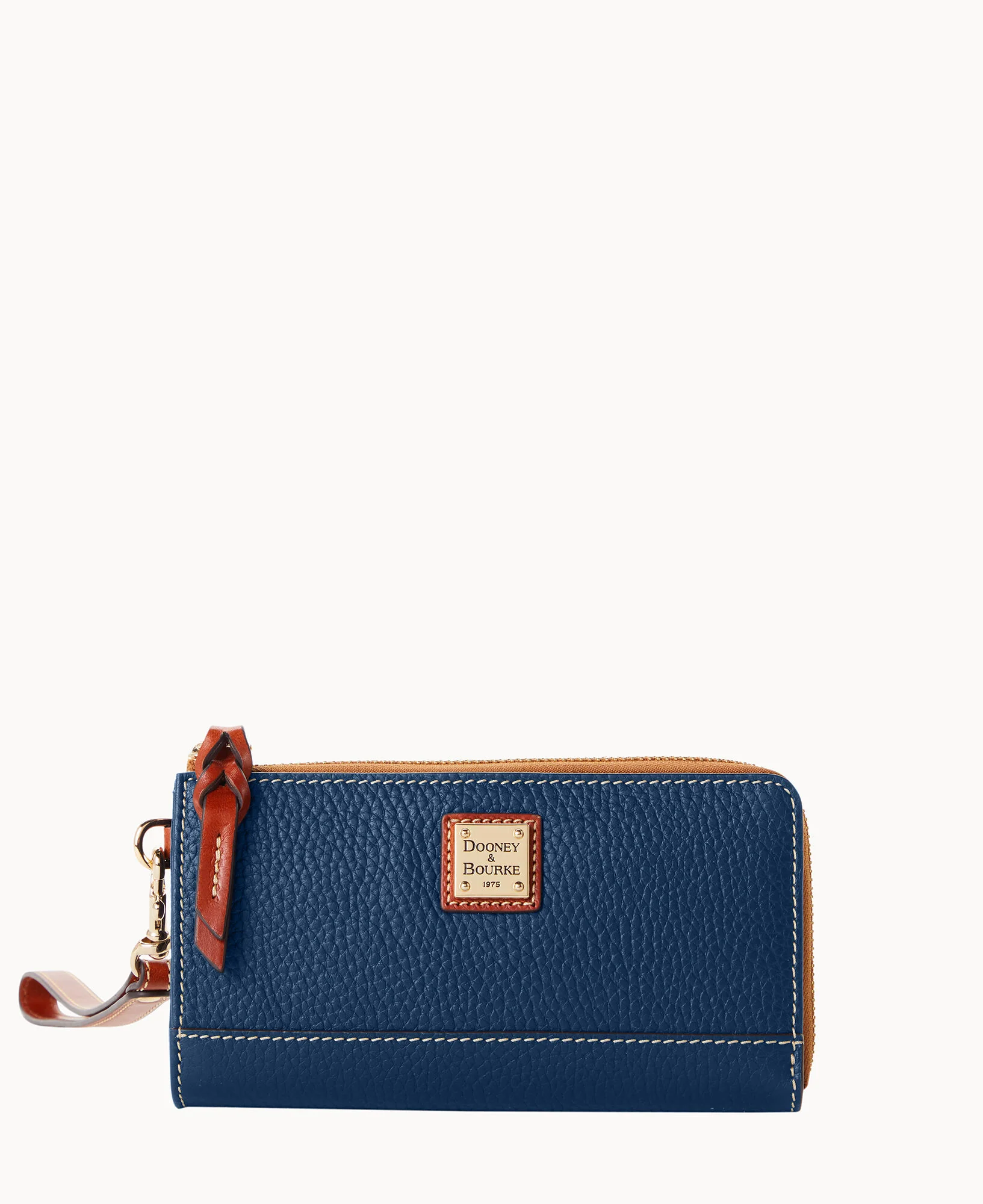 Pebble Grain Folded Zip Wristlet - Image 45