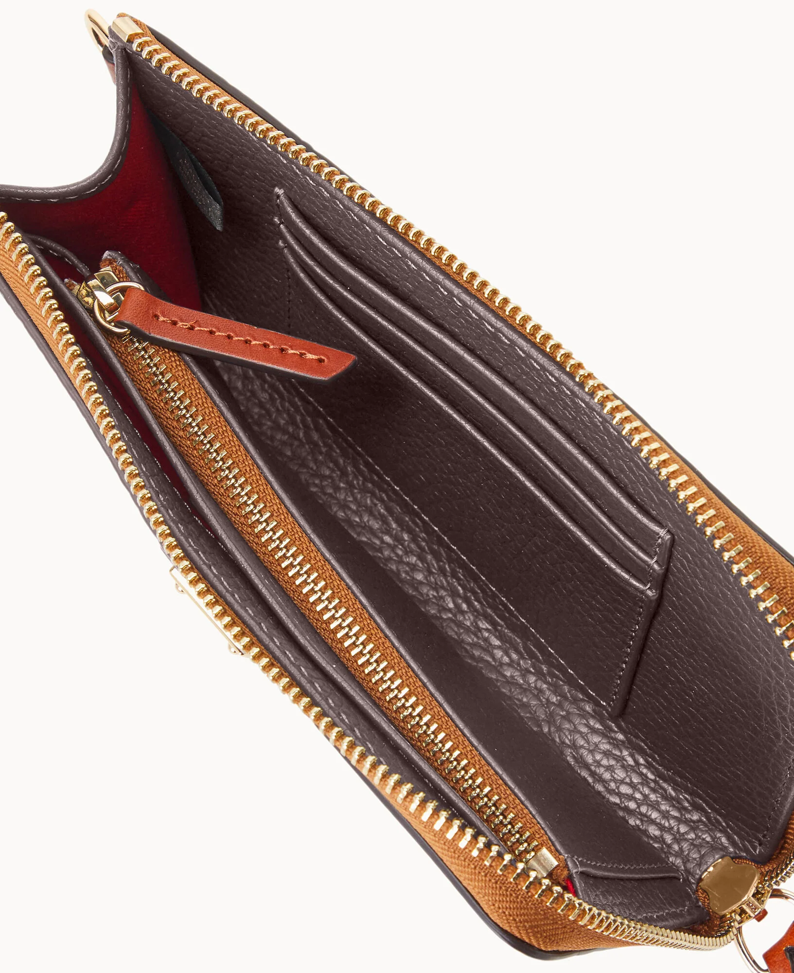 Pebble Grain Folded Zip Wristlet - Image 53