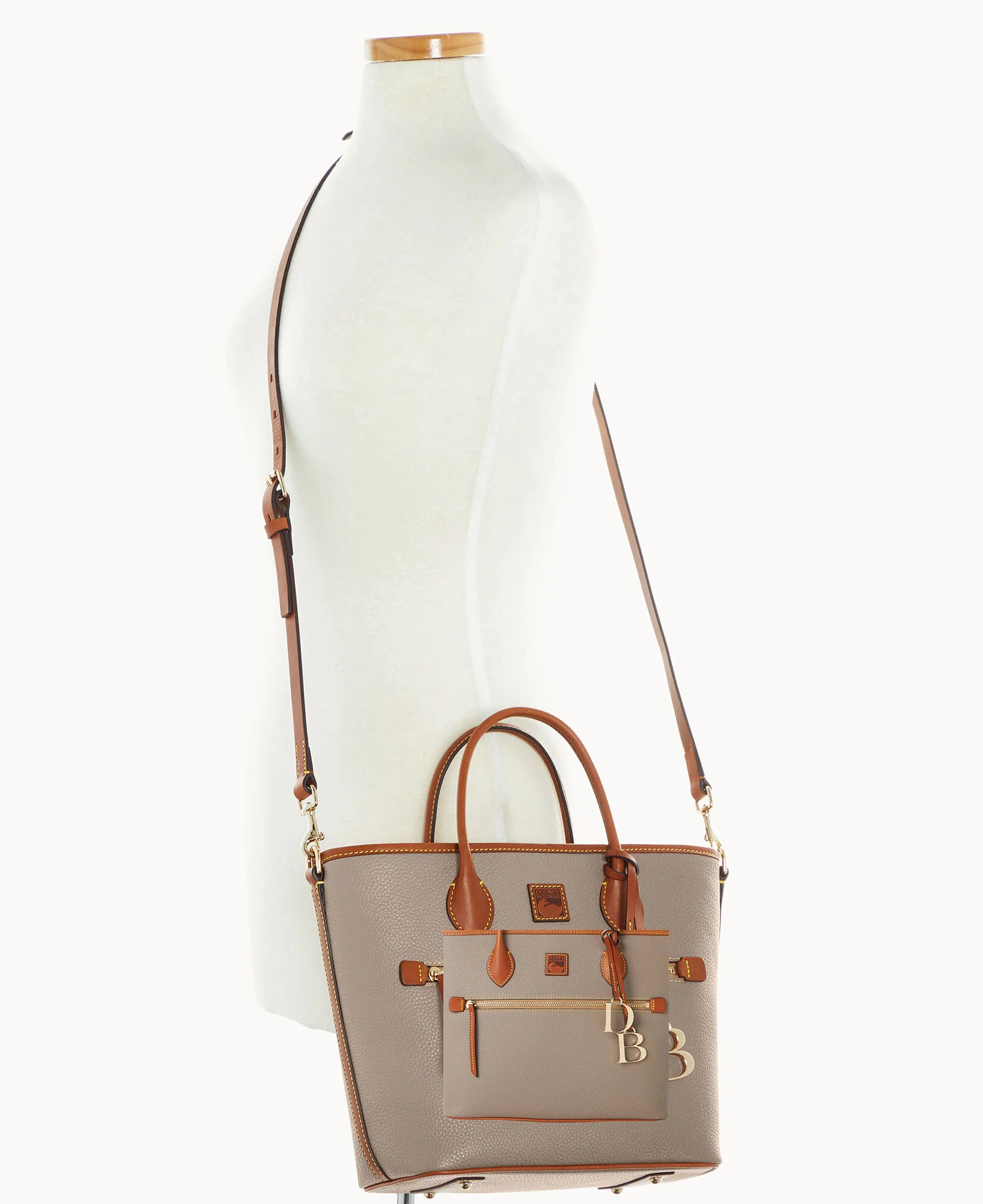 Pebble Grain Handle Tote - Image 23