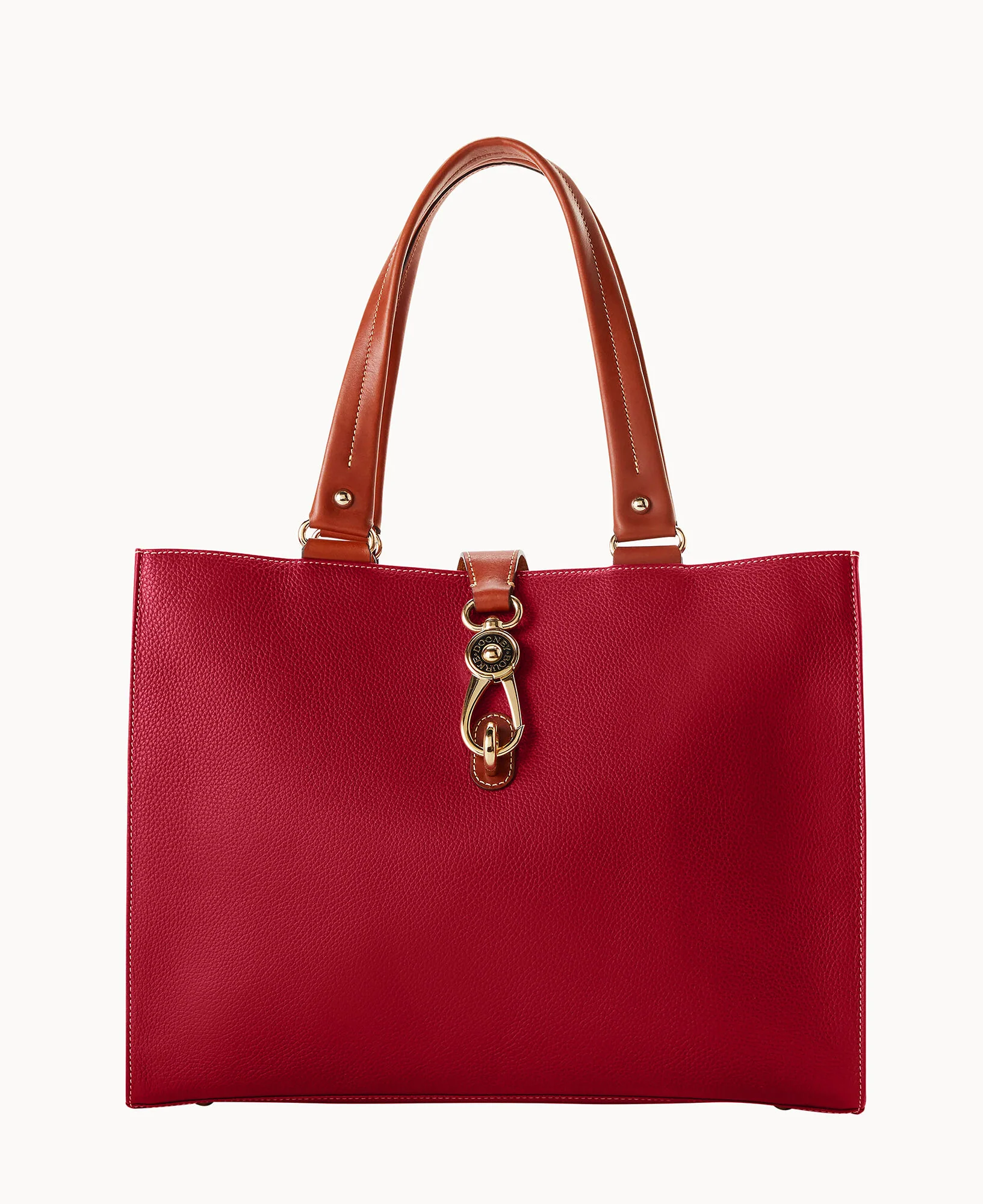 Pebble Grain Large Logo Lock Tote - Image 17