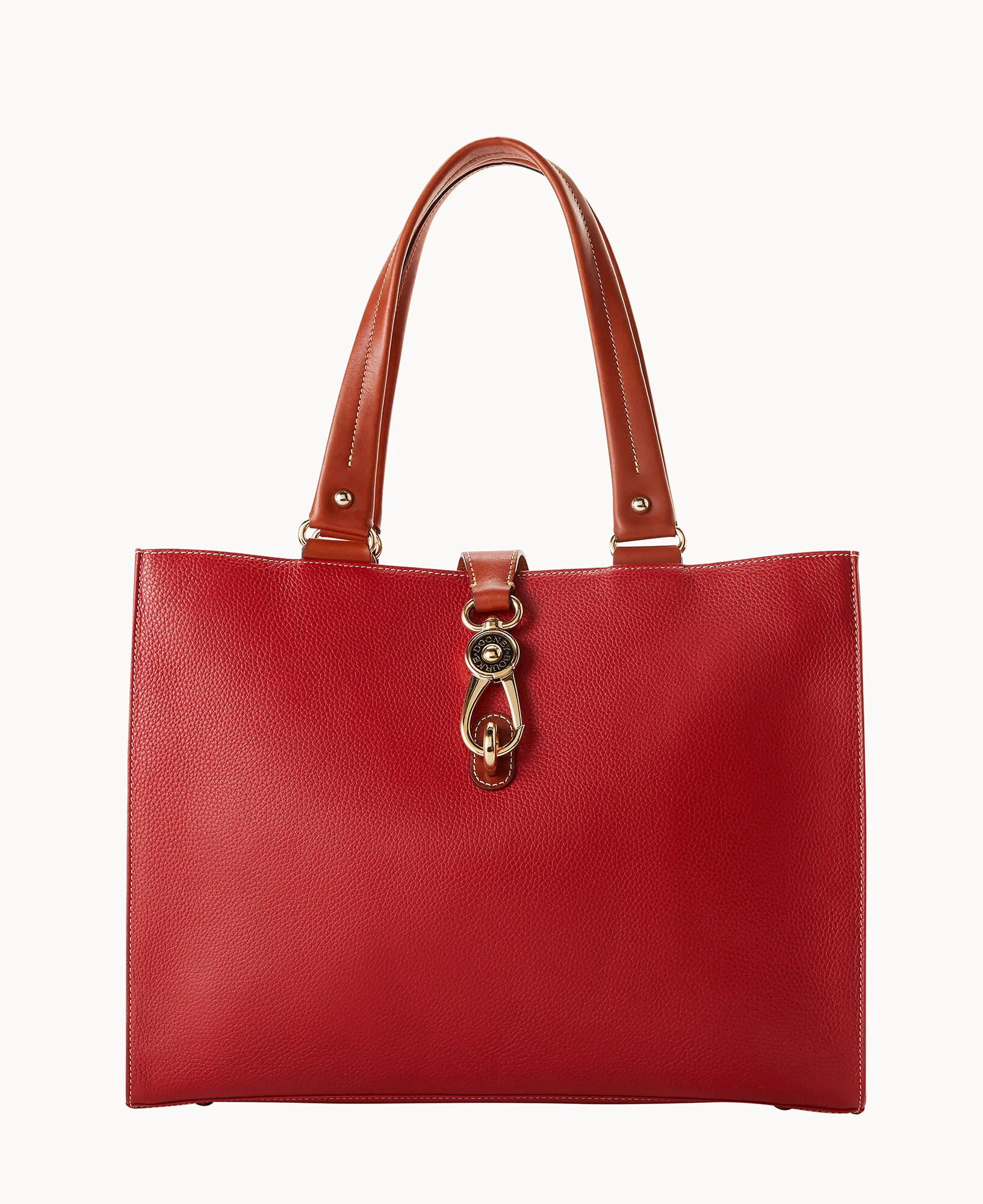 Pebble Grain Large Logo Lock Tote - Image 3