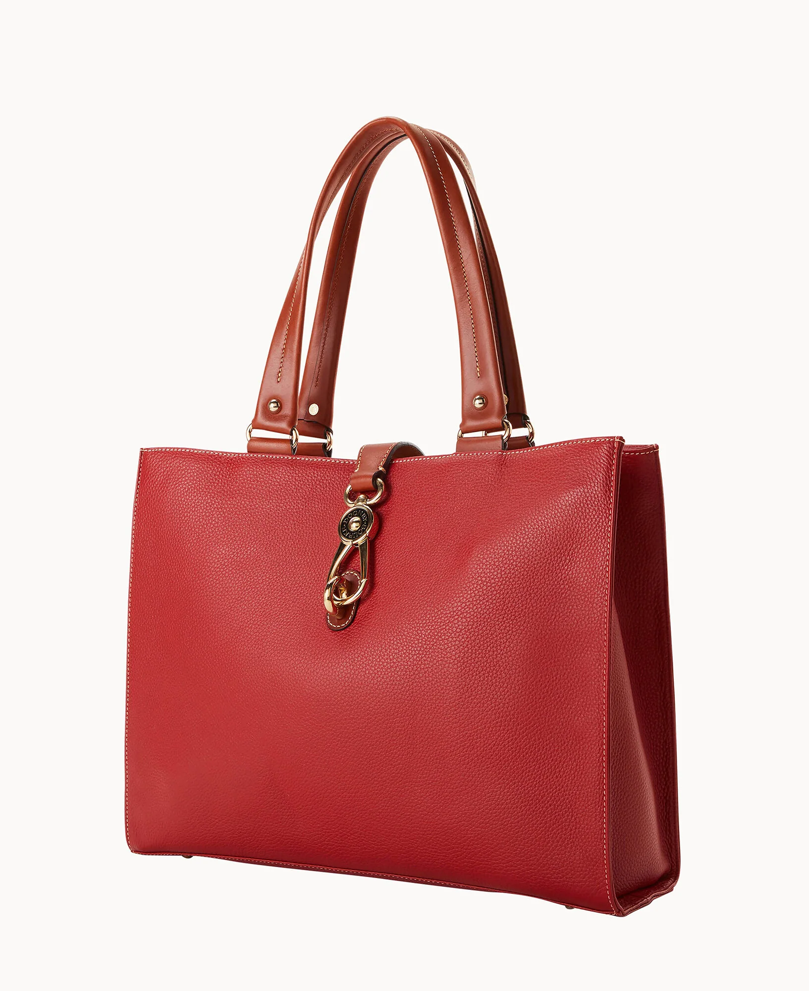 Pebble Grain Large Logo Lock Tote - Image 4