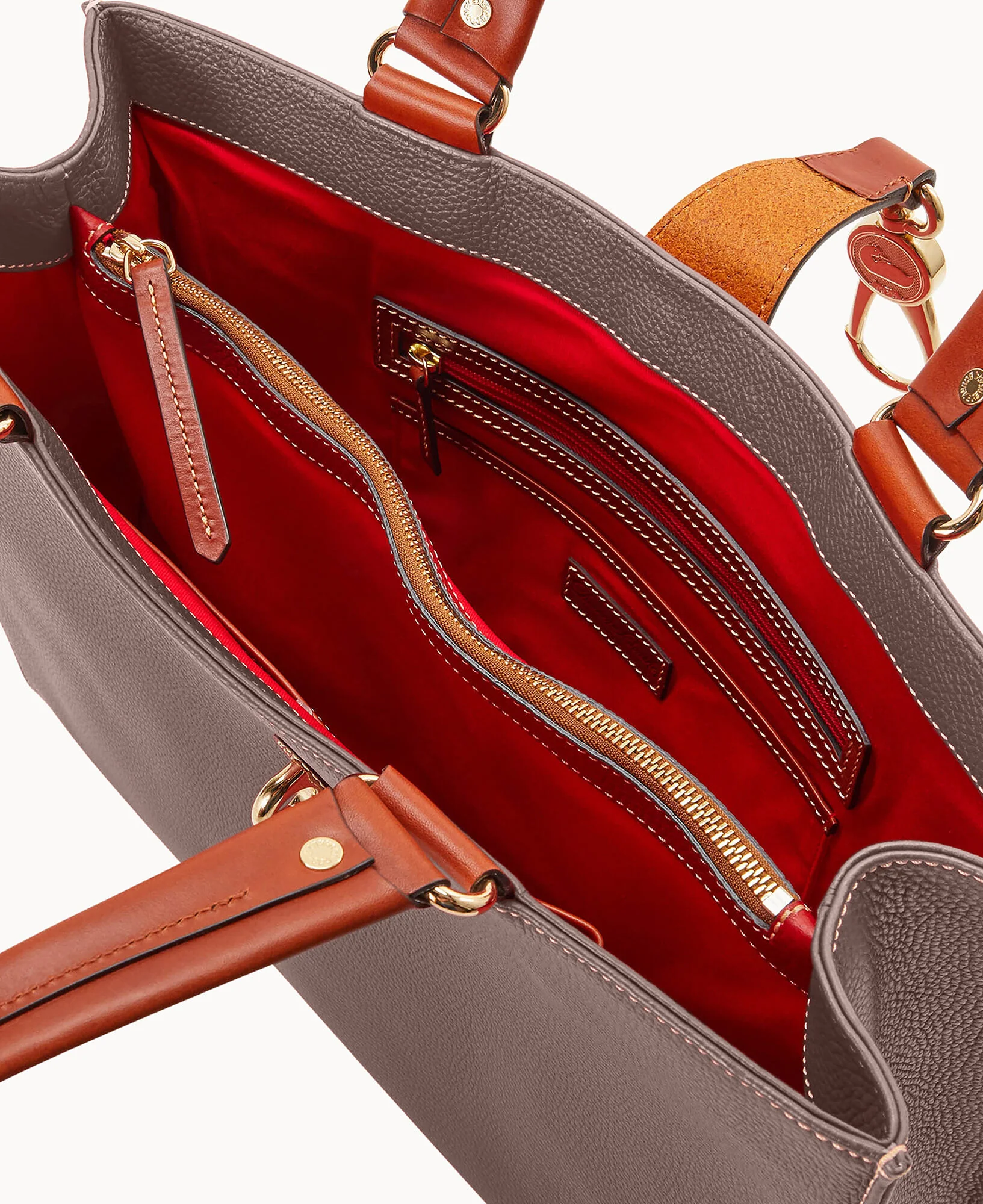 Pebble Grain Large Logo Lock Tote - Image 8