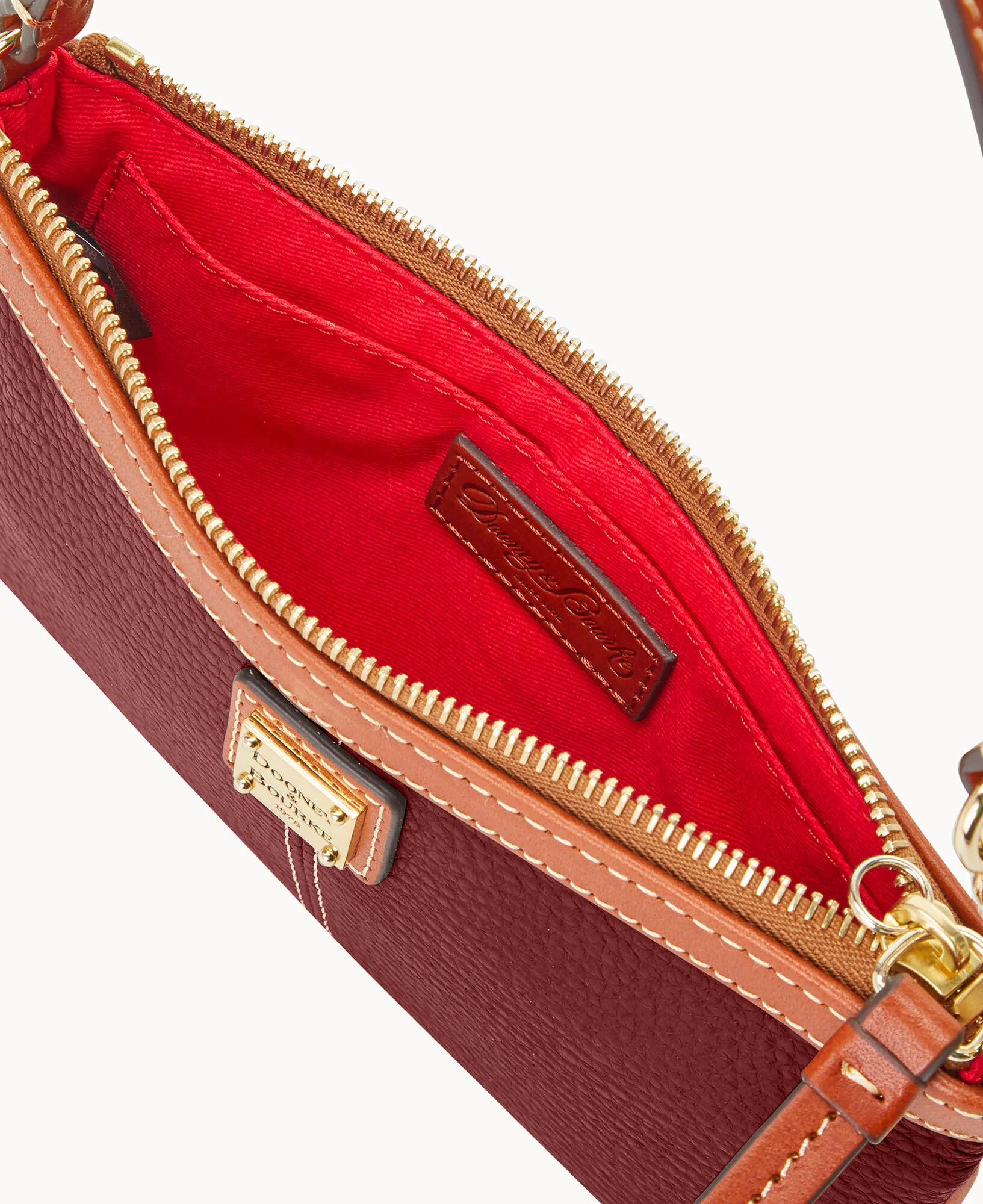 Pebble Grain Large Slim Wristlet - Image 31