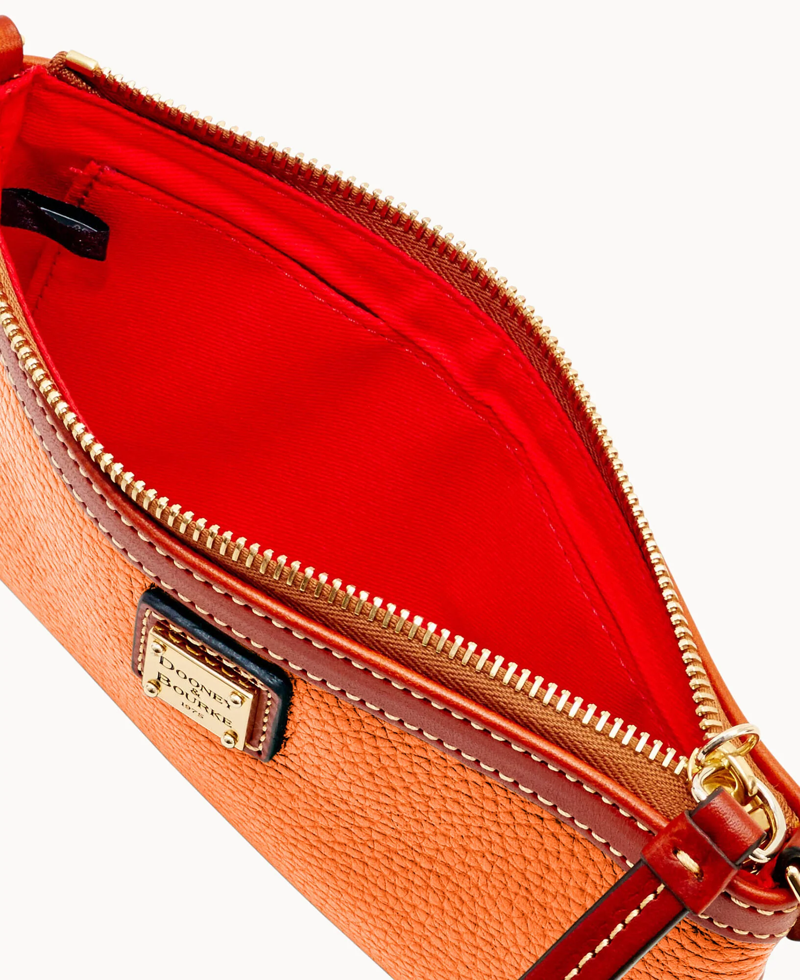Pebble Grain Large Slim Wristlet - Image 32