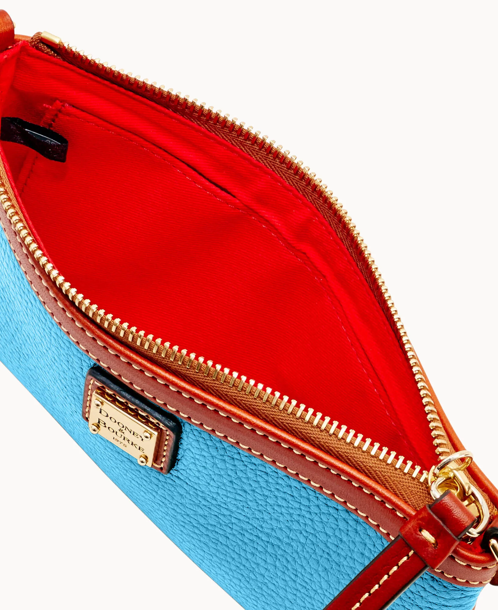 Pebble Grain Large Slim Wristlet - Image 42