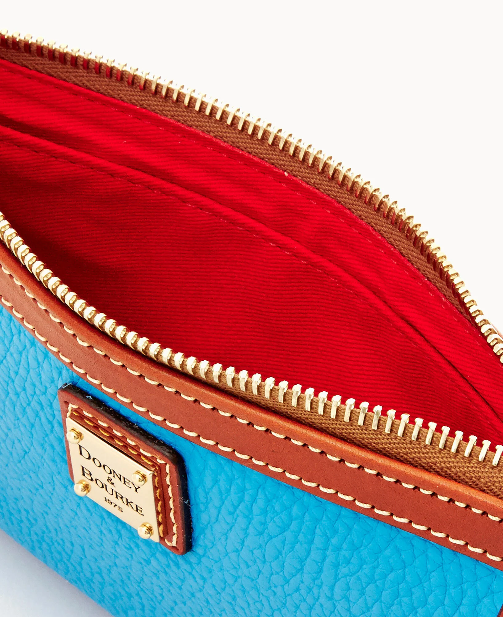 Pebble Grain Large Slim Wristlet - Image 45