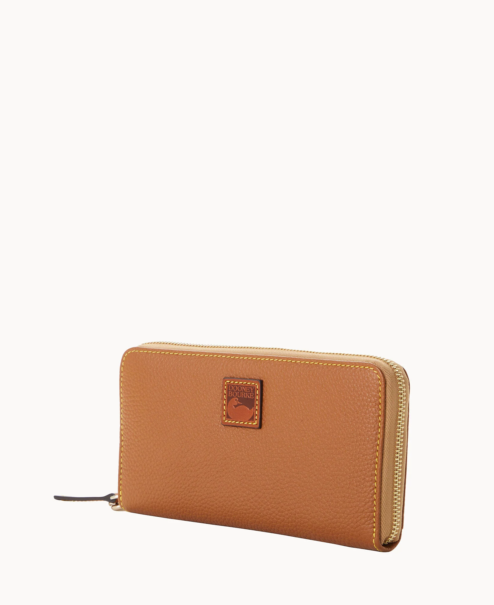 Pebble Grain Large Zip Around Wristlet - Image 33