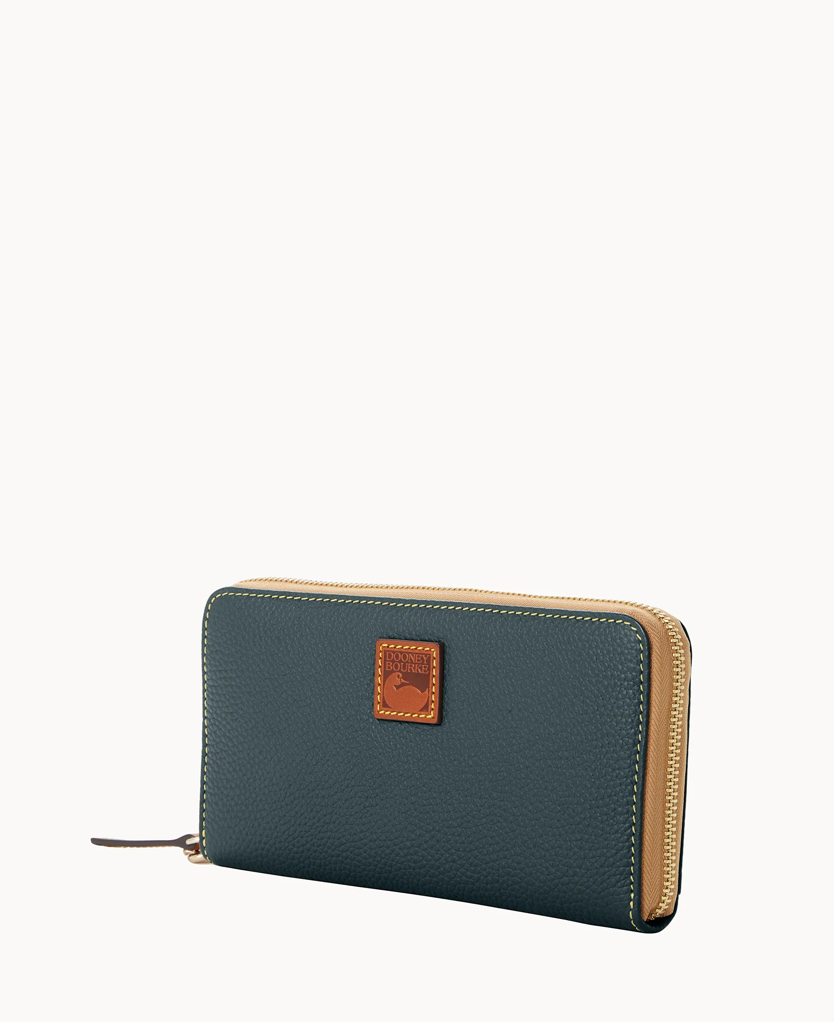 Pebble Grain Large Zip Around Wristlet - Image 36