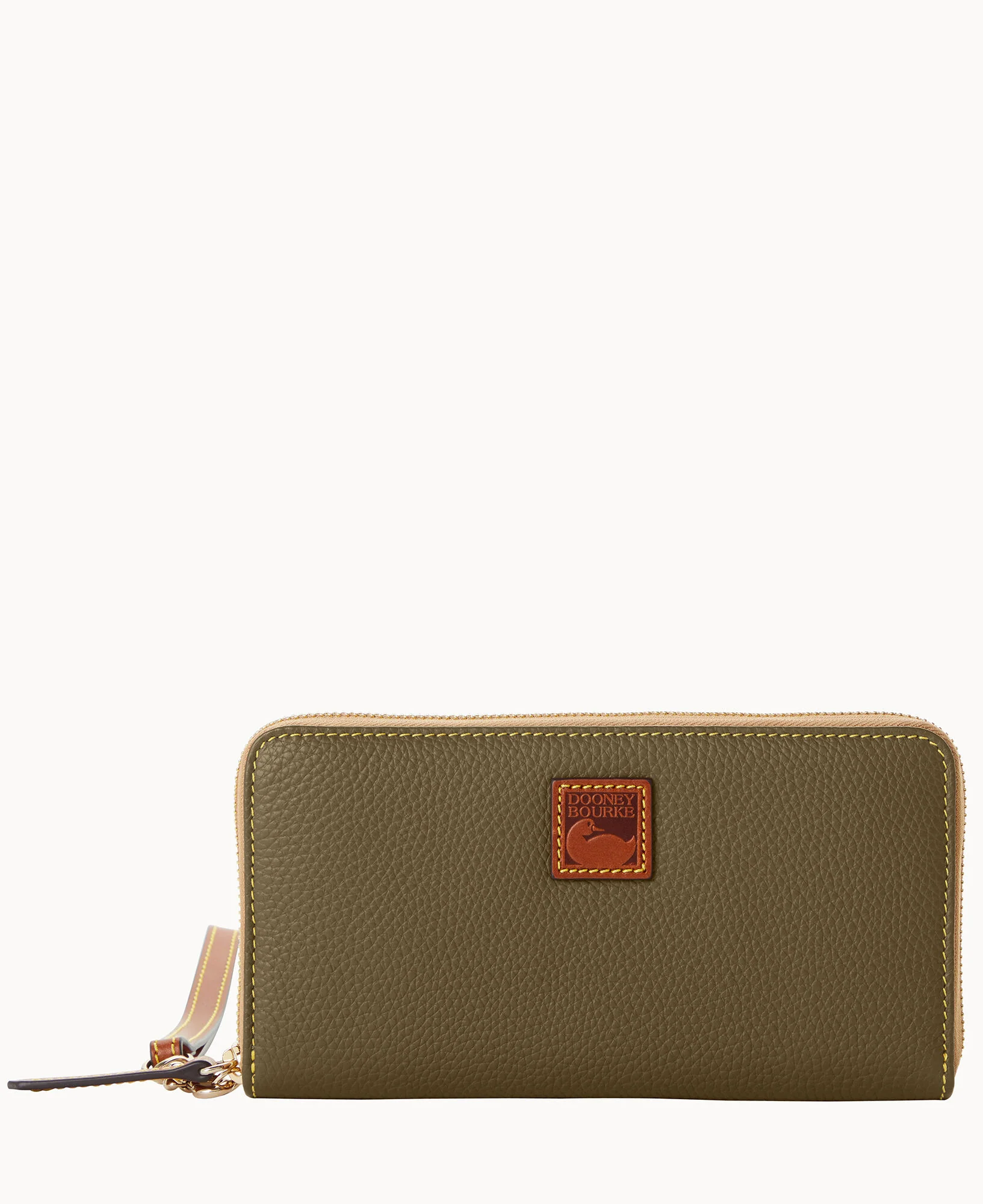 Pebble Grain Large Zip Around Wristlet - Image 41