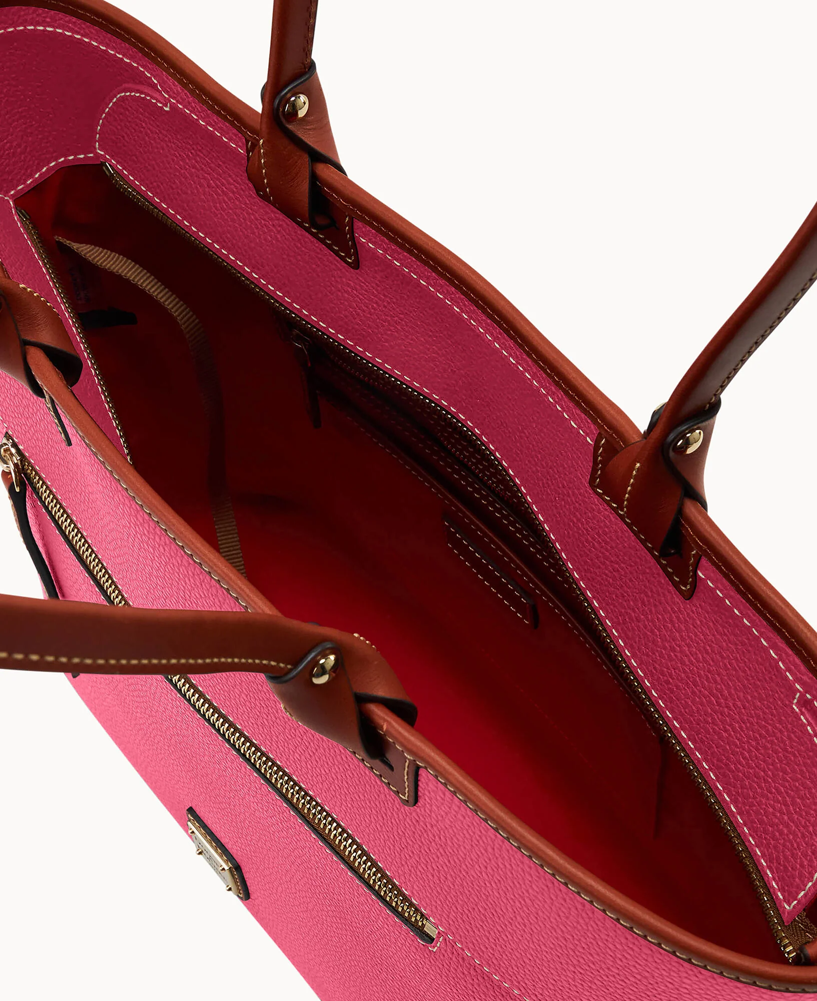 Pebble Grain Large Zip Tote - Image 21