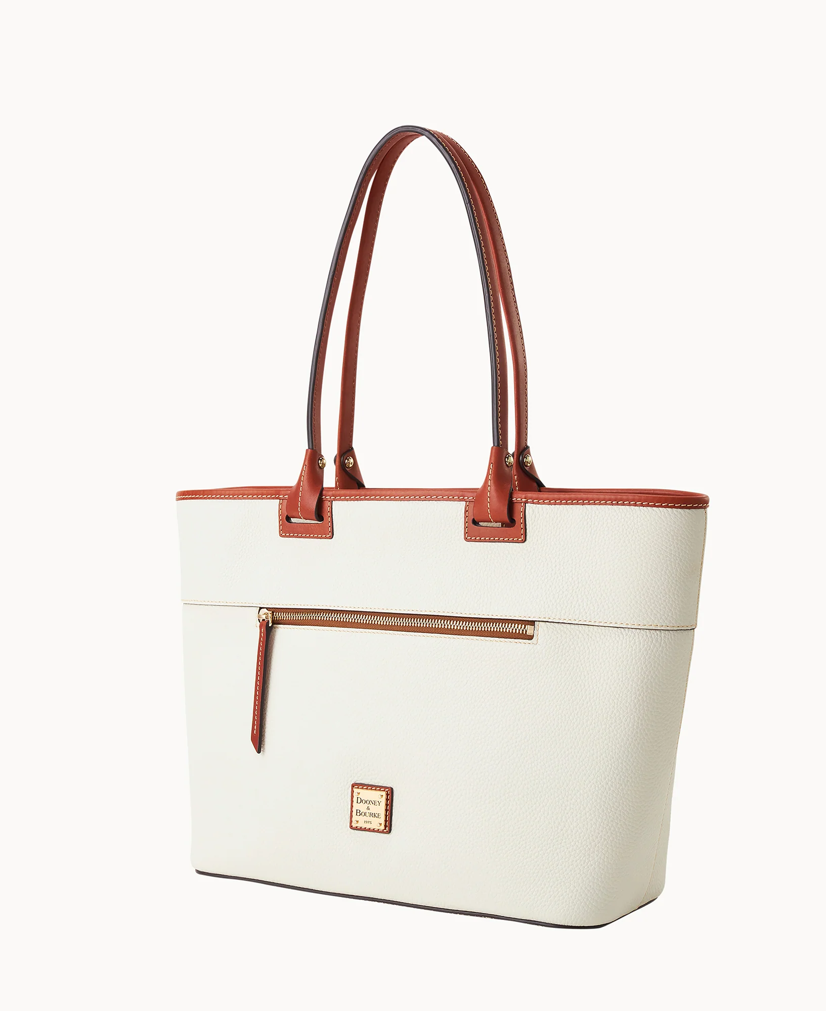 Pebble Grain Large Zip Tote - Image 43