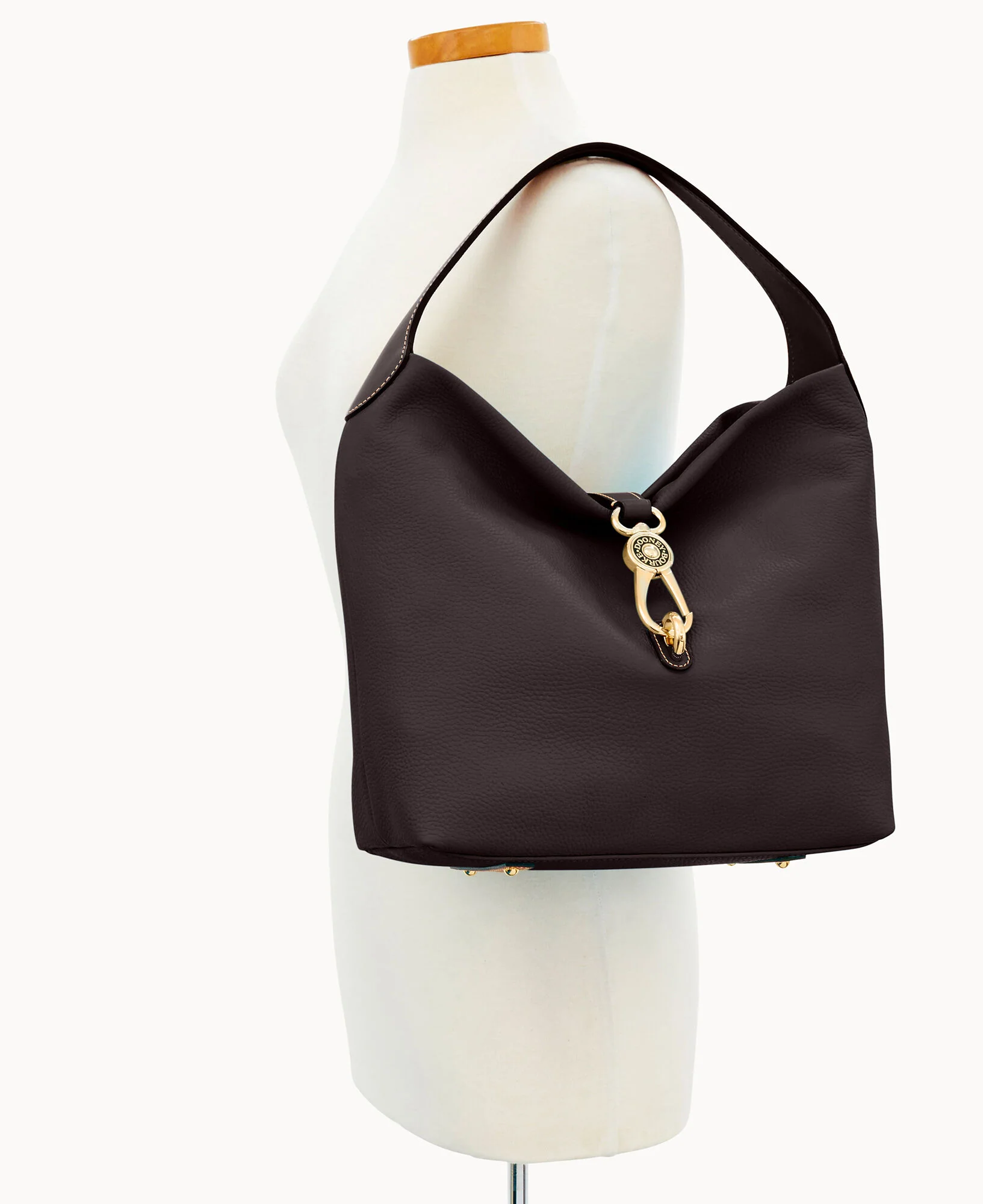 Pebble Grain Logo Lock Shoulder Bag - Image 35