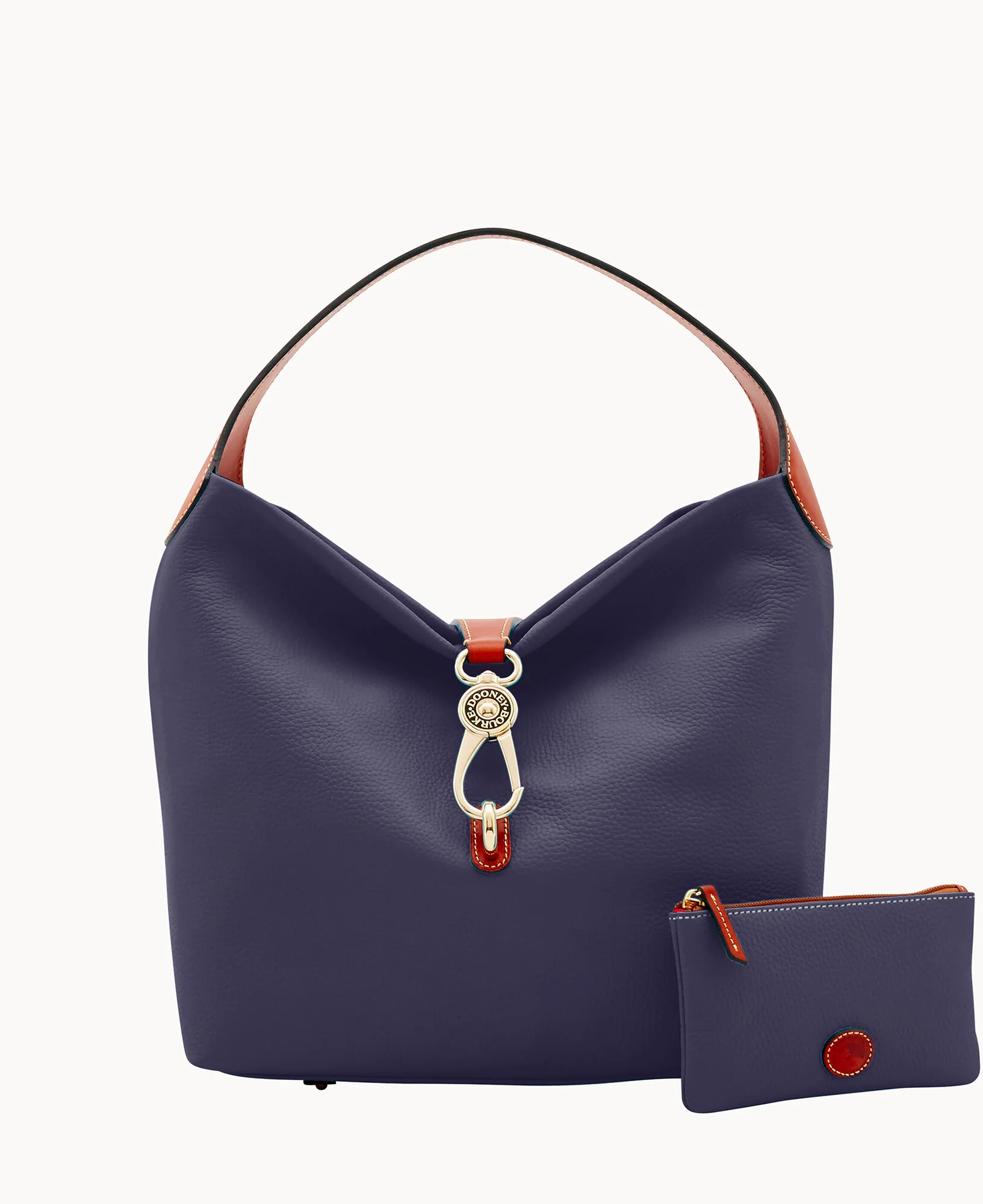 Pebble Grain Logo Lock Shoulder Bag - Image 40