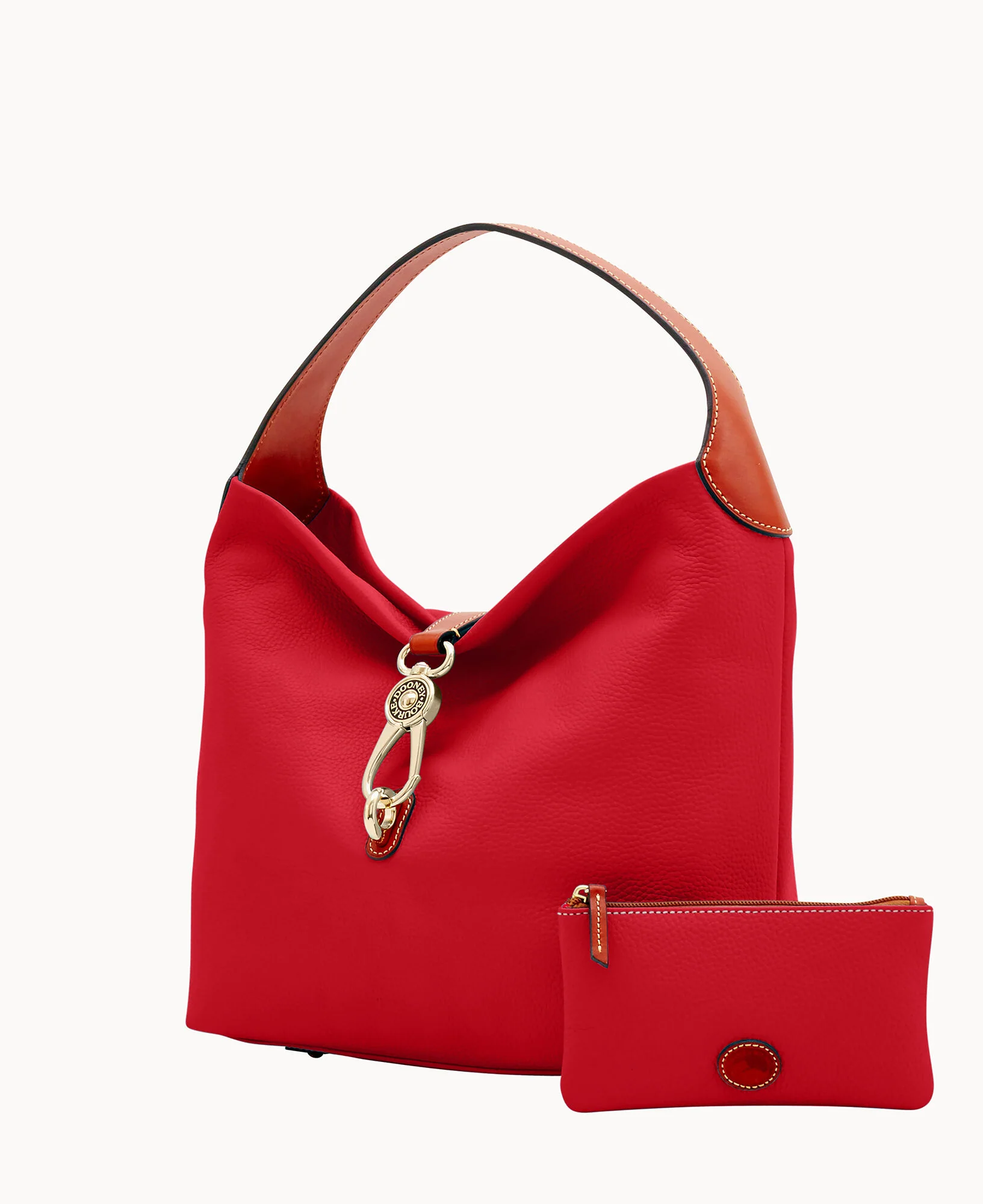 Pebble Grain Logo Lock Shoulder Bag - Image 49