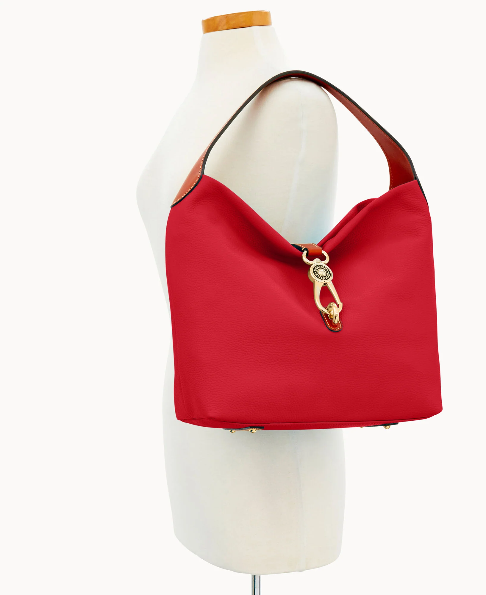 Pebble Grain Logo Lock Shoulder Bag - Image 51