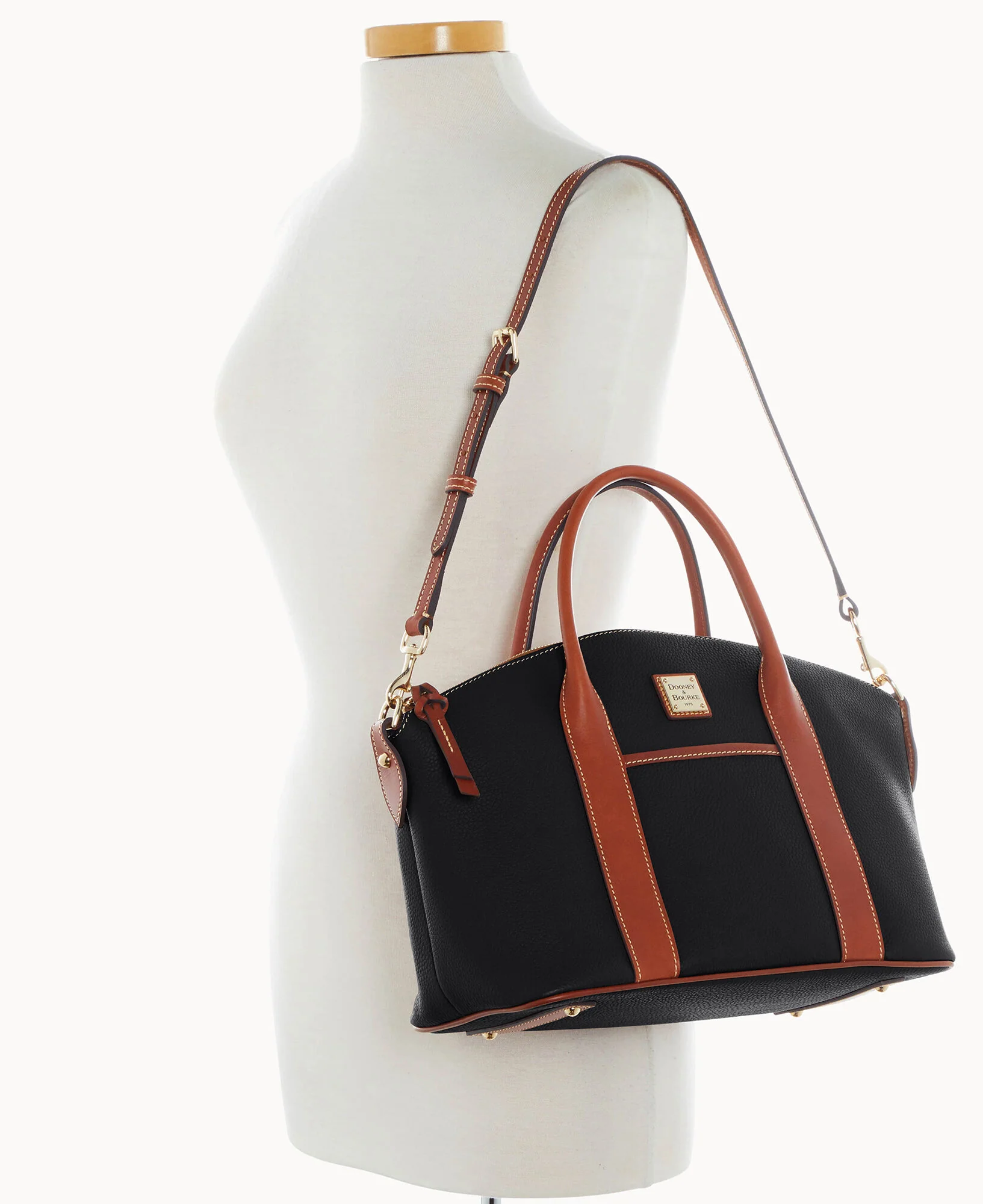 Pebble Grain Madeline Satchel - Image 54