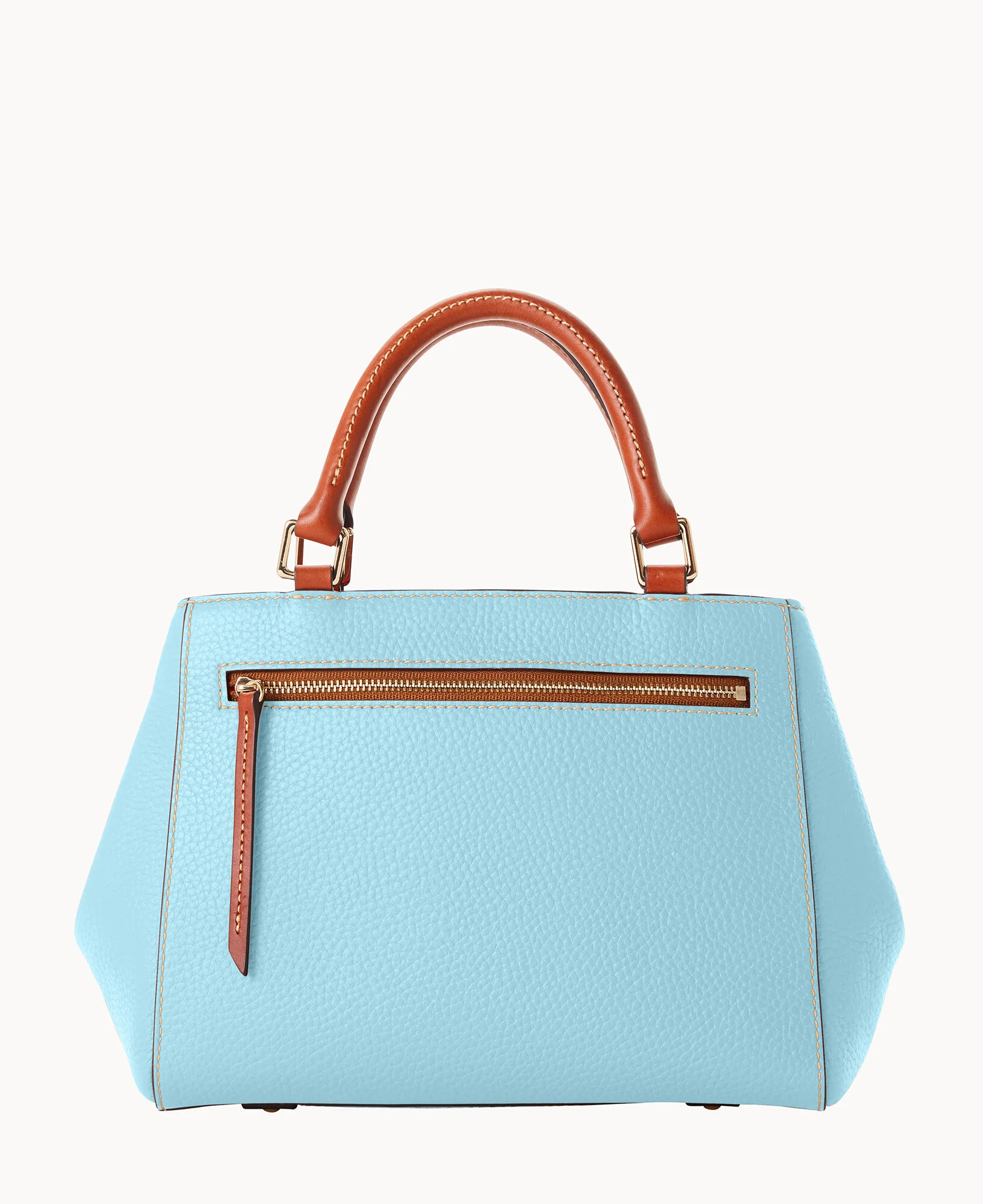 Pebble Grain Small Zip Satchel - Image 100