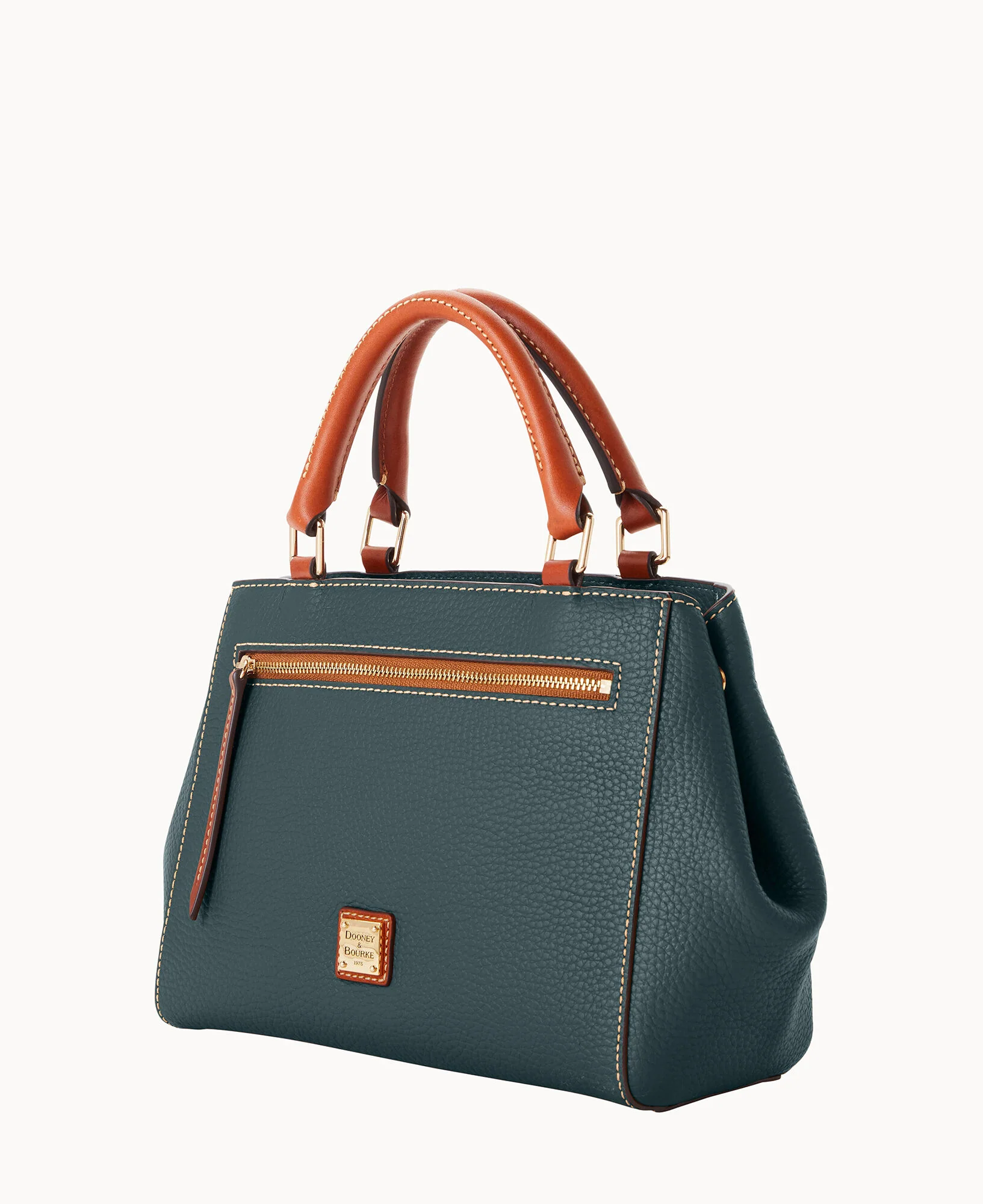 Pebble Grain Small Zip Satchel - Image 107