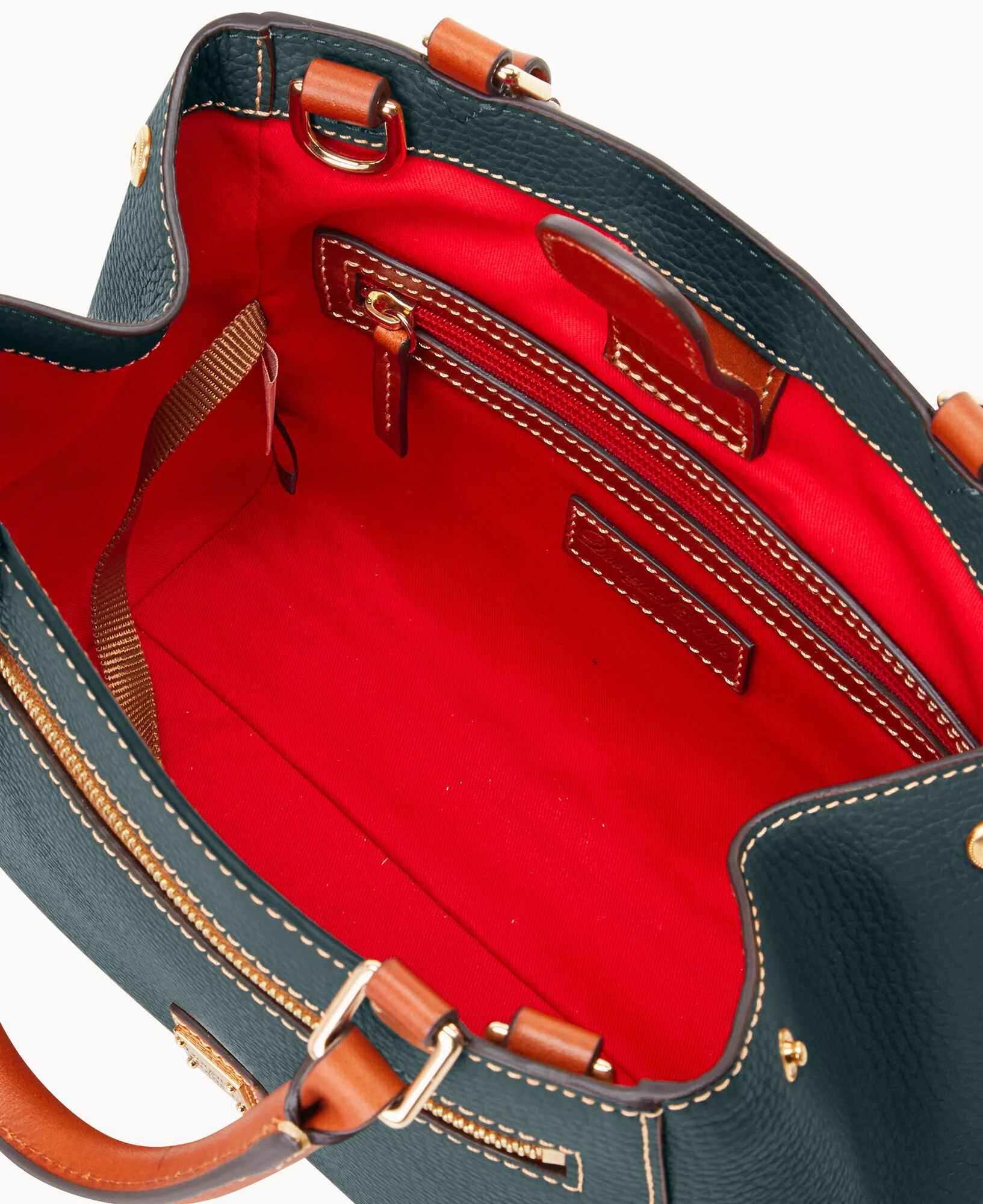 Pebble Grain Small Zip Satchel - Image 108