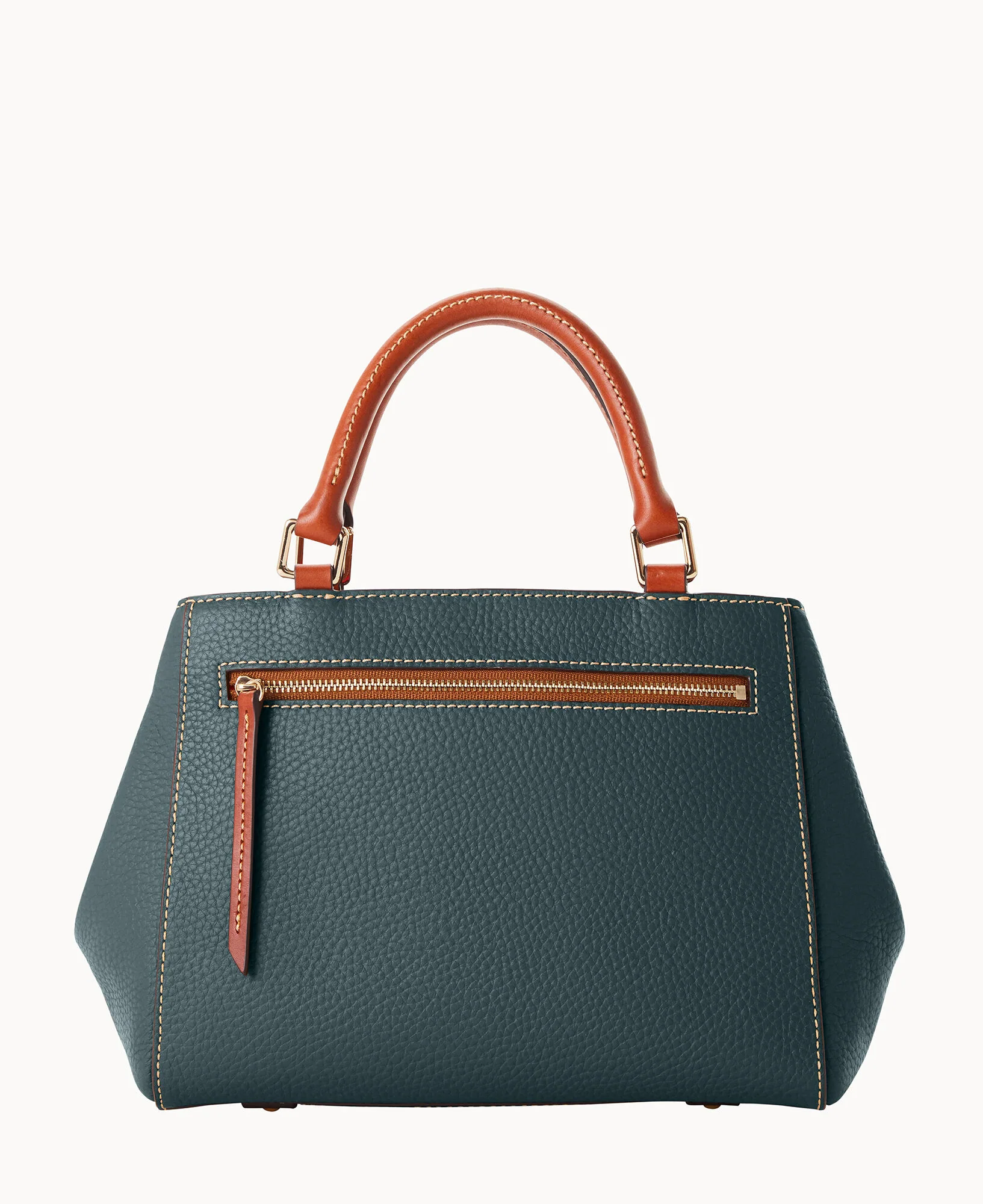 Pebble Grain Small Zip Satchel - Image 109