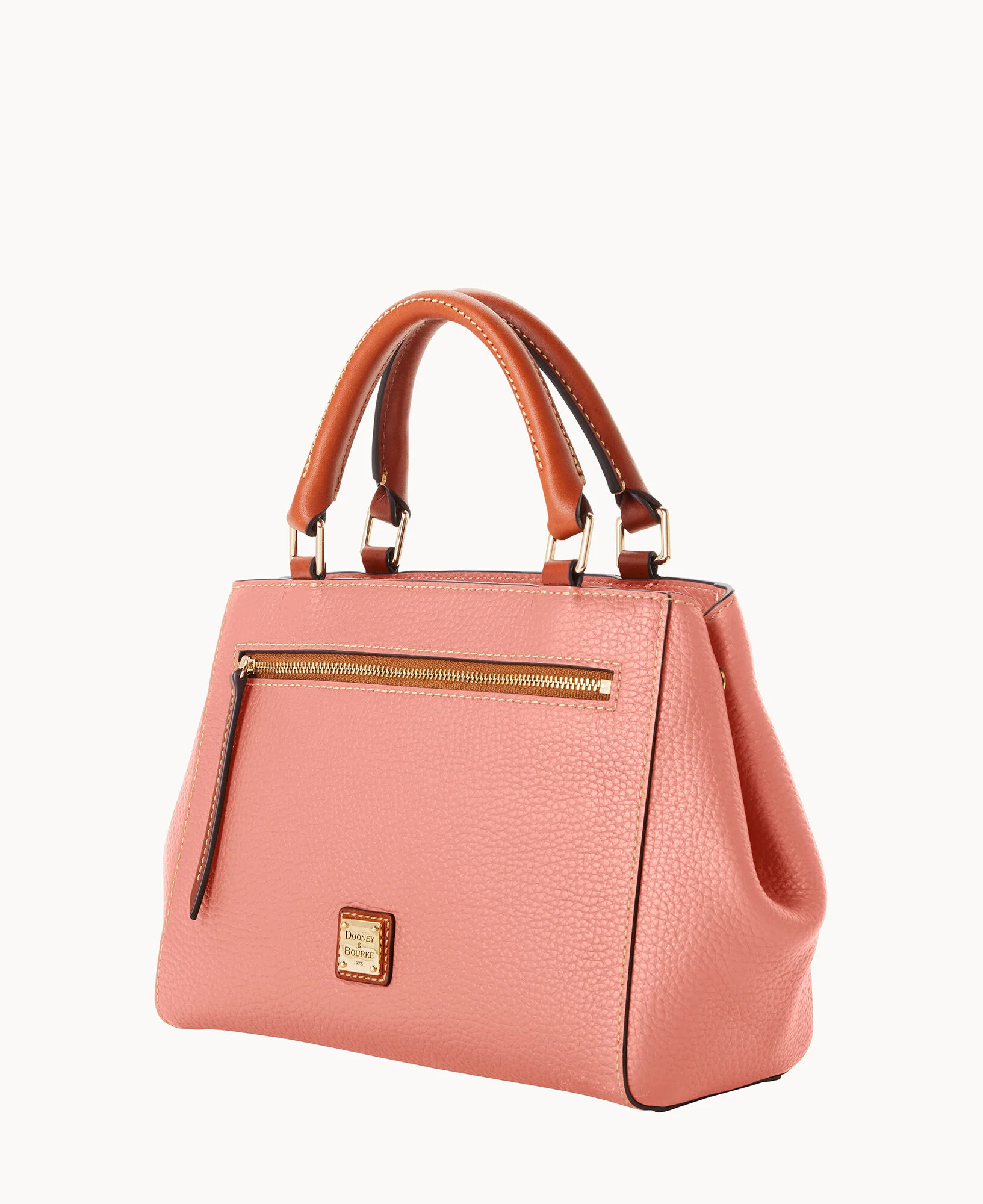 Pebble Grain Small Zip Satchel - Image 111