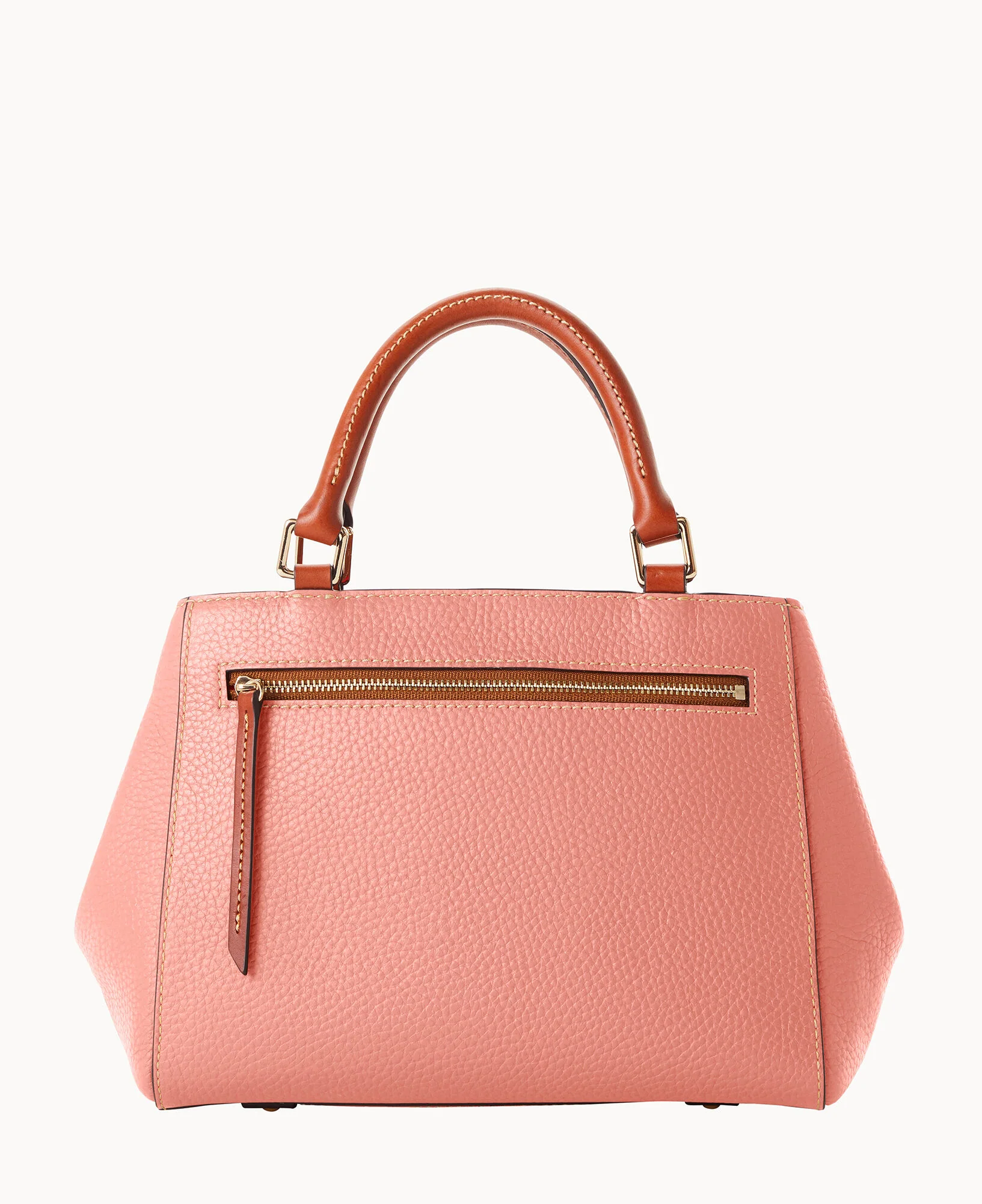 Pebble Grain Small Zip Satchel - Image 113