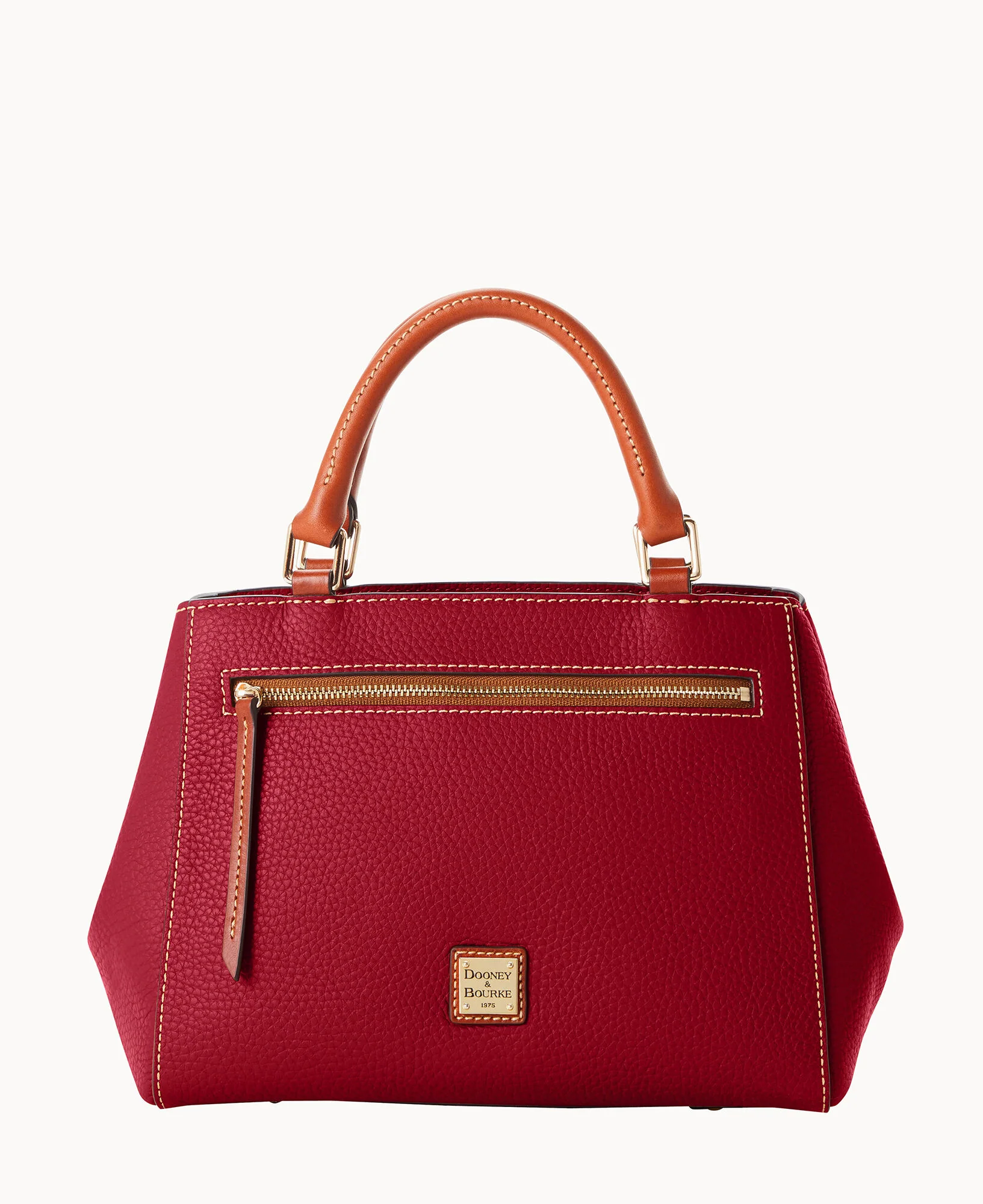 Pebble Grain Small Zip Satchel - Image 120