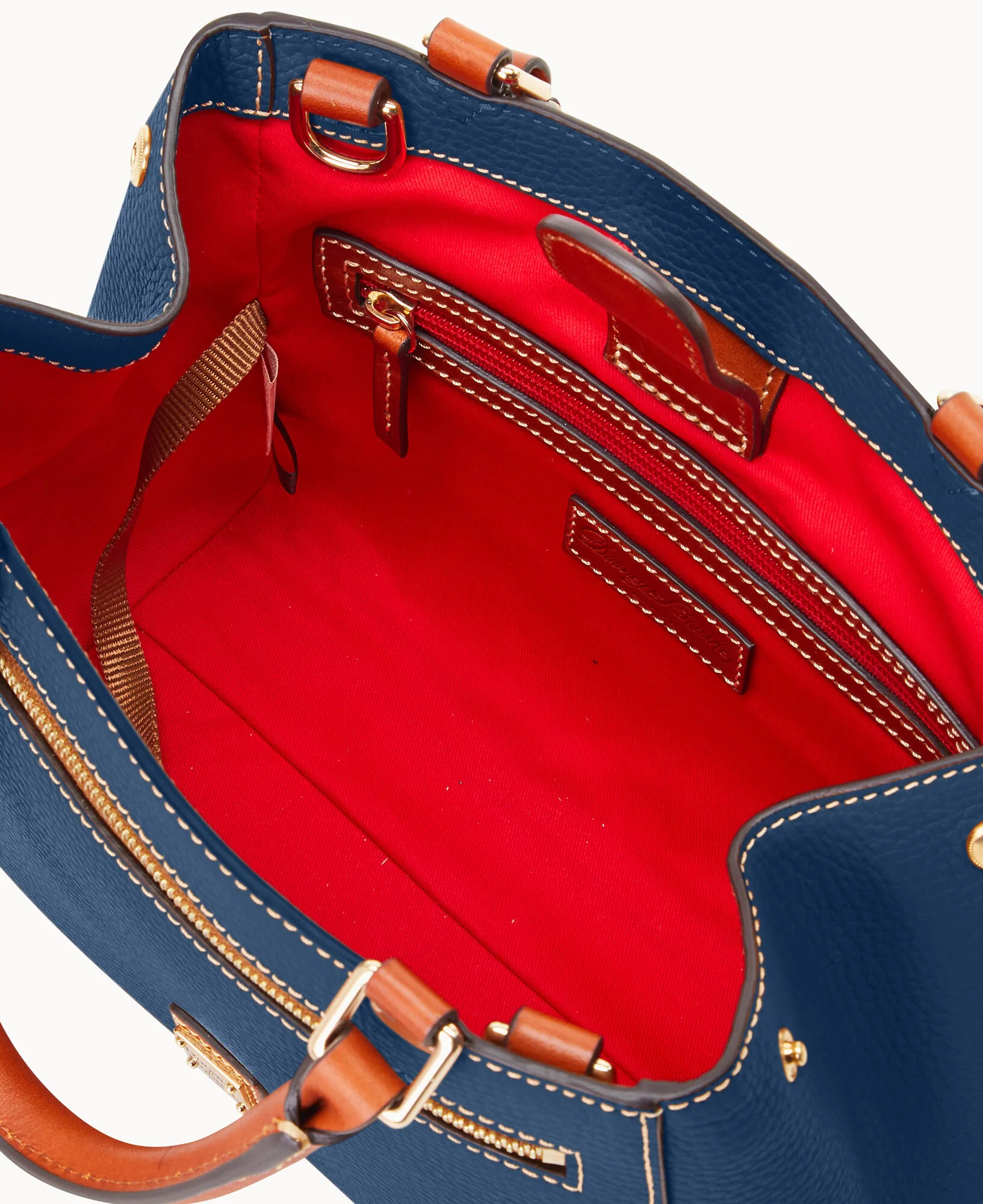 Pebble Grain Small Zip Satchel - Image 134
