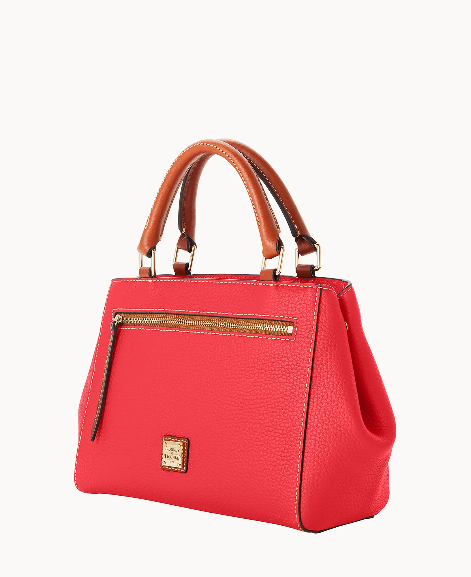 Pebble Grain Small Zip Satchel - Image 138
