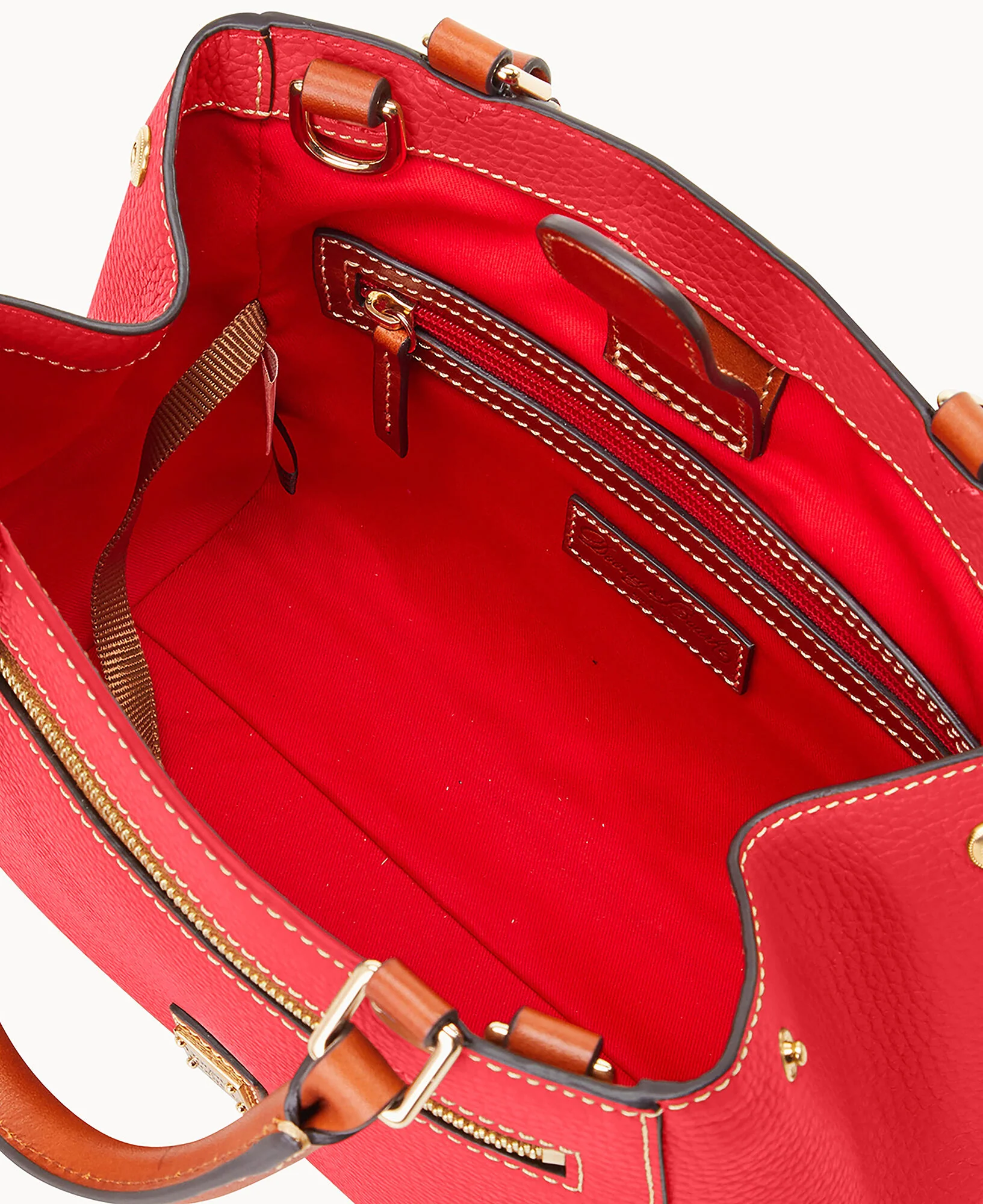 Pebble Grain Small Zip Satchel - Image 139