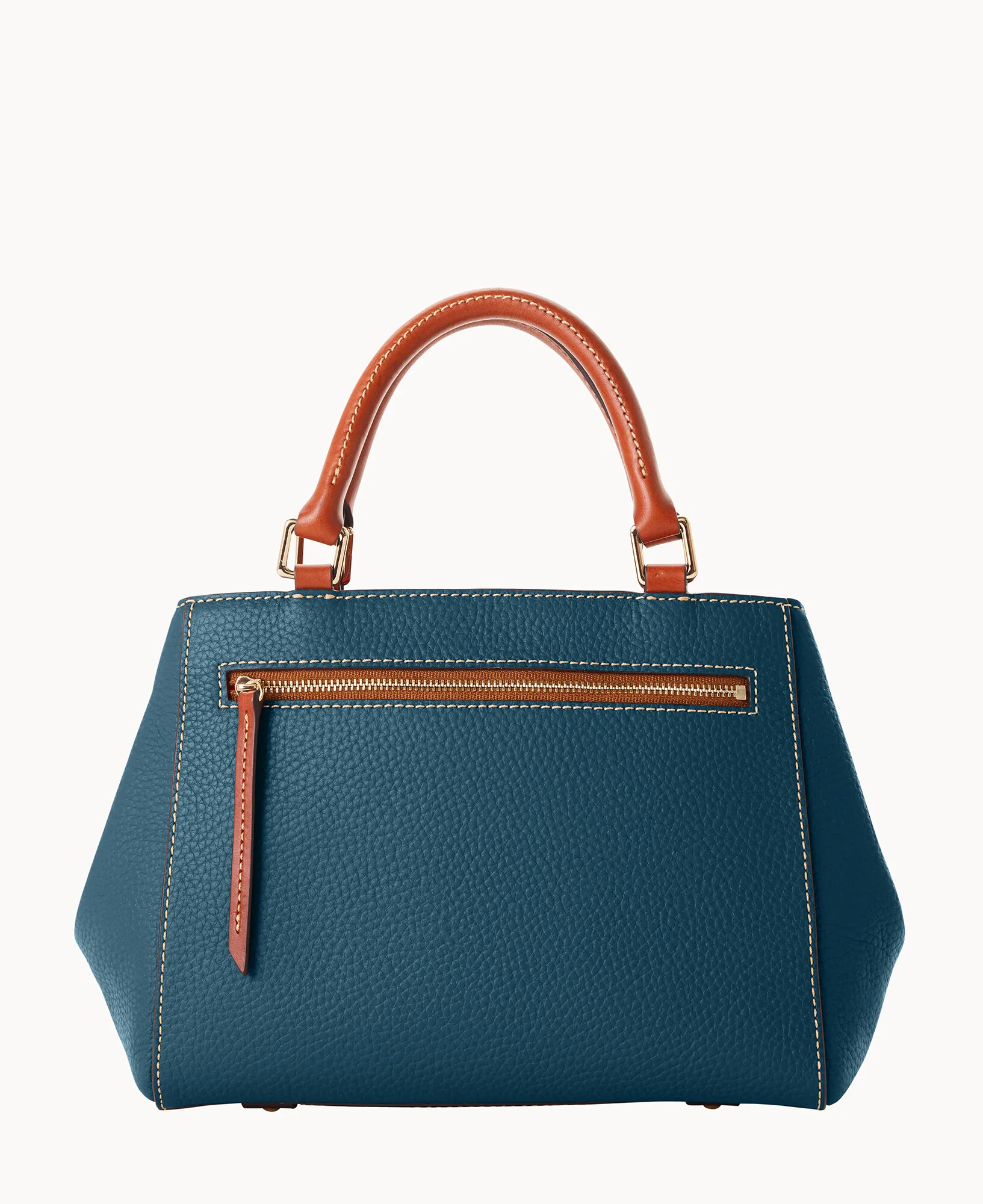 Pebble Grain Small Zip Satchel - Image 68