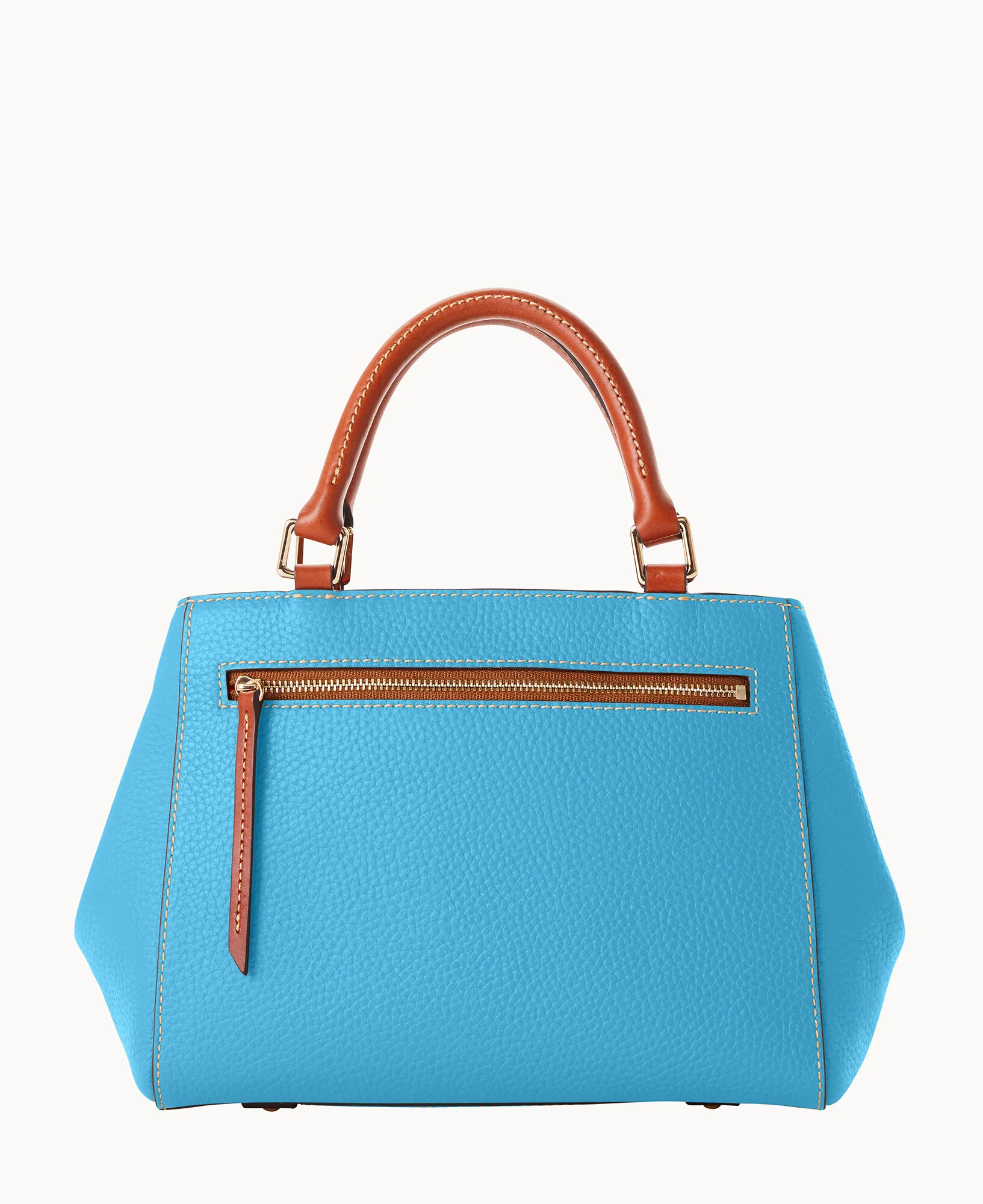 Pebble Grain Small Zip Satchel - Image 73