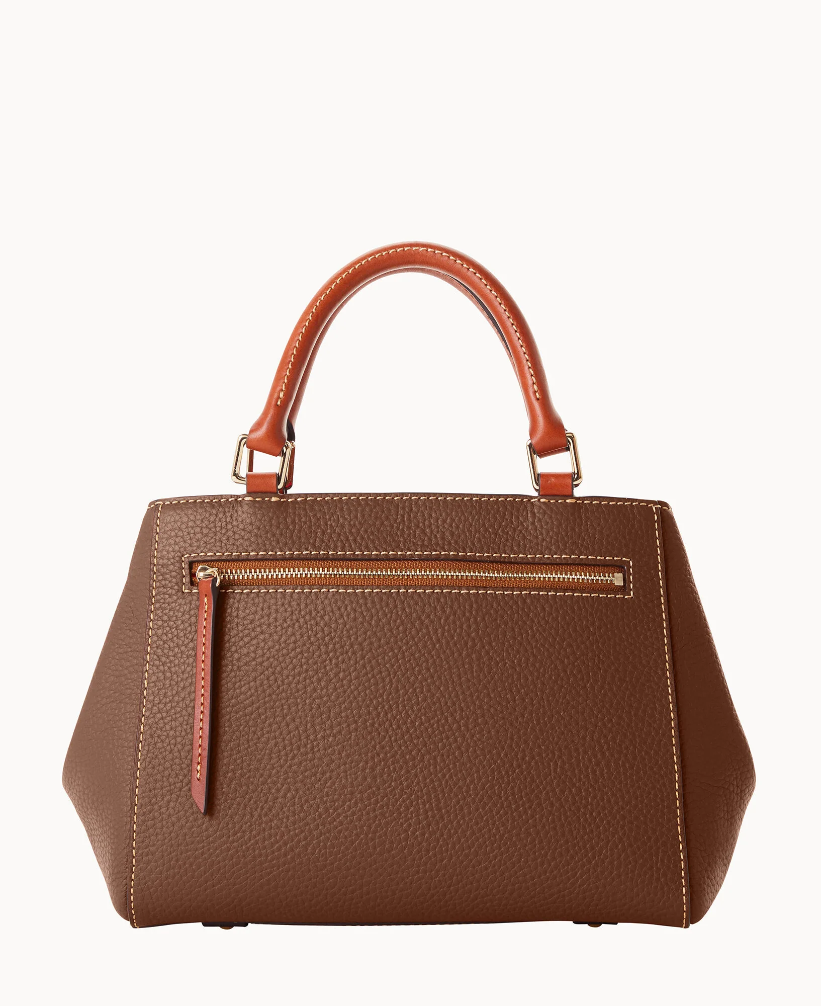 Pebble Grain Small Zip Satchel - Image 77