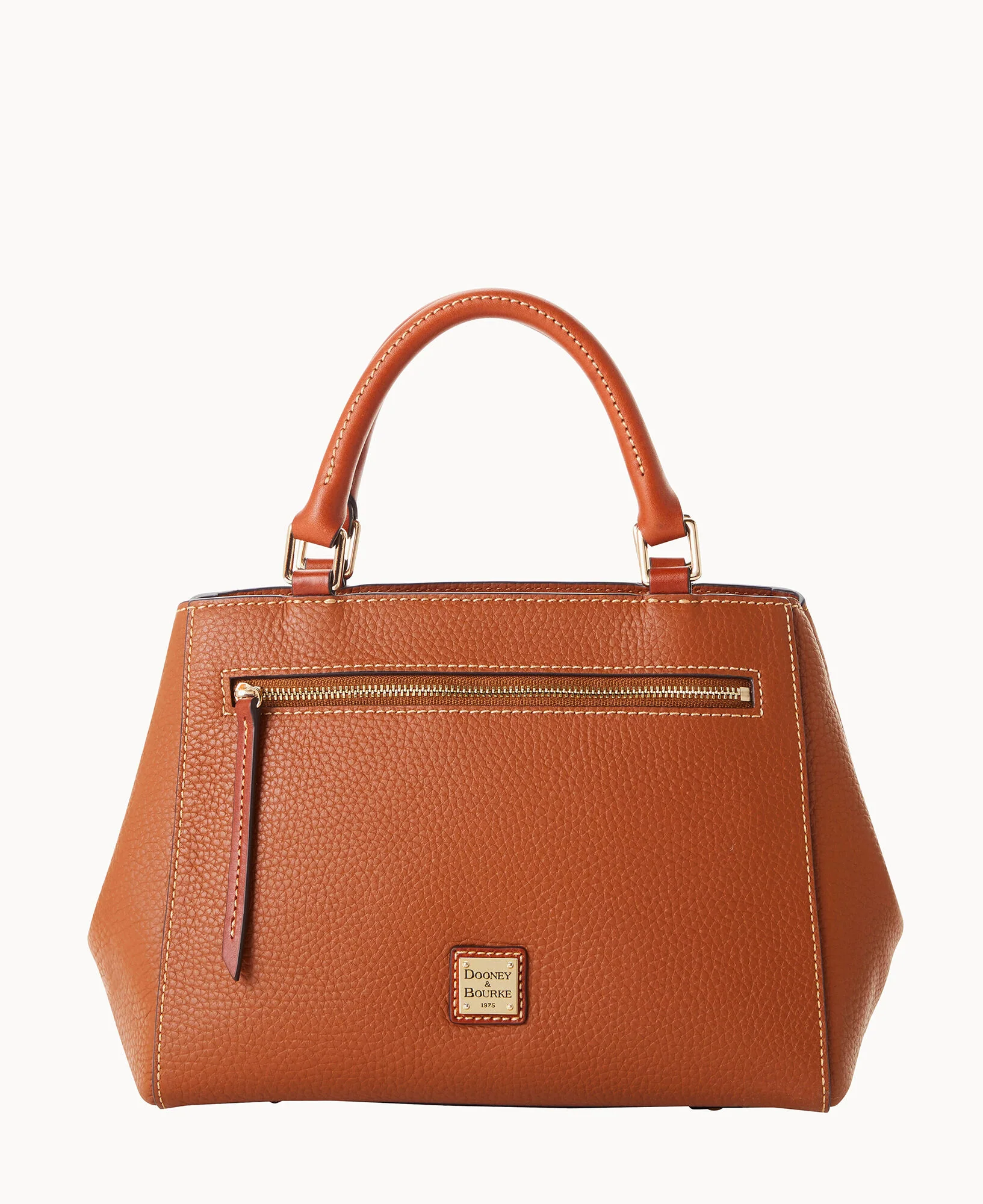 Pebble Grain Small Zip Satchel - Image 79