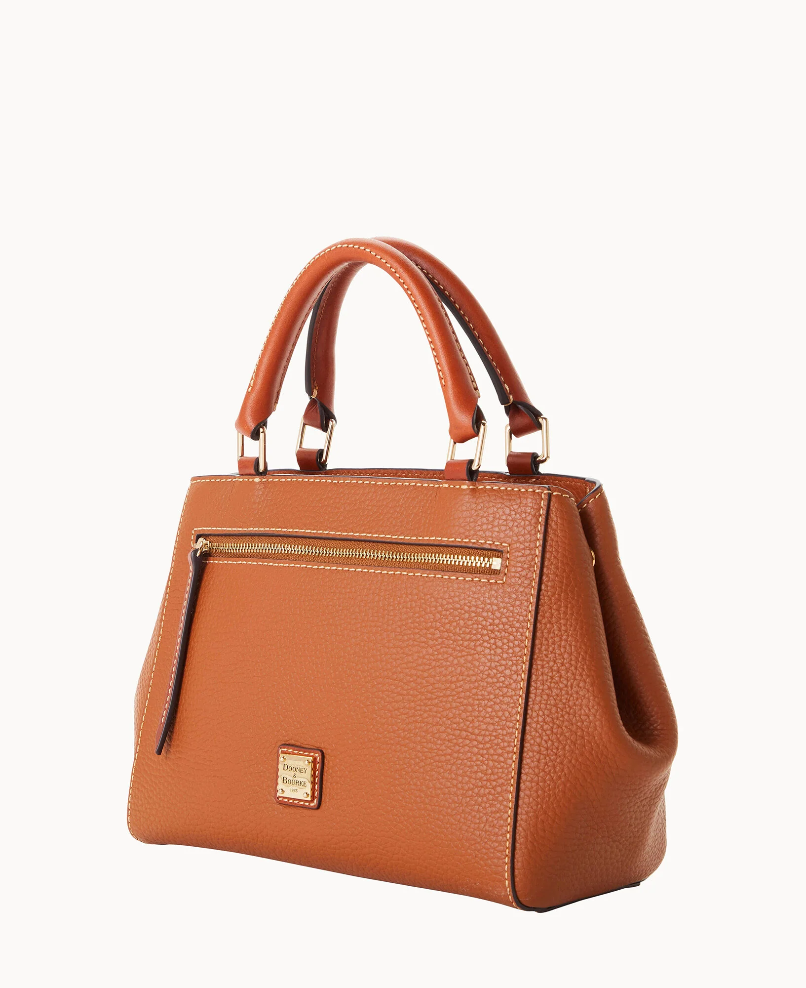 Pebble Grain Small Zip Satchel - Image 80
