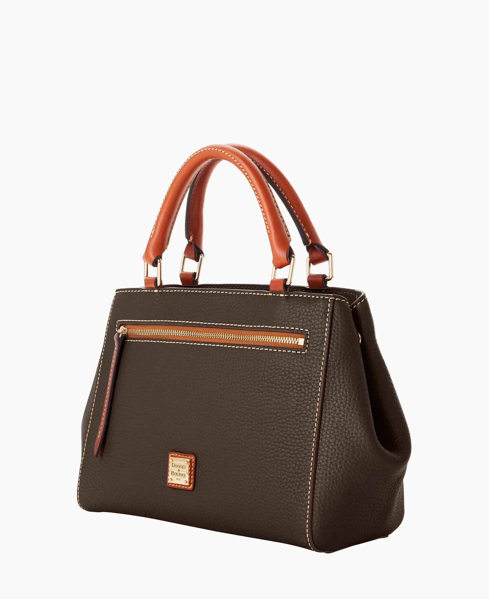 Pebble Grain Small Zip Satchel - Image 84