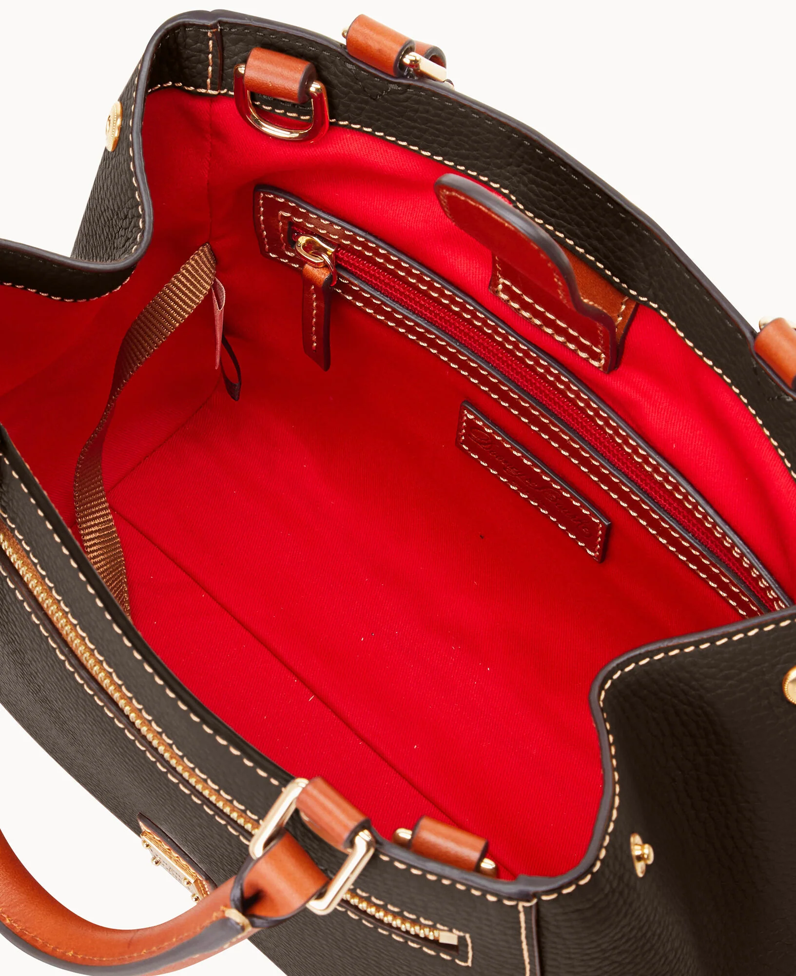 Pebble Grain Small Zip Satchel - Image 85